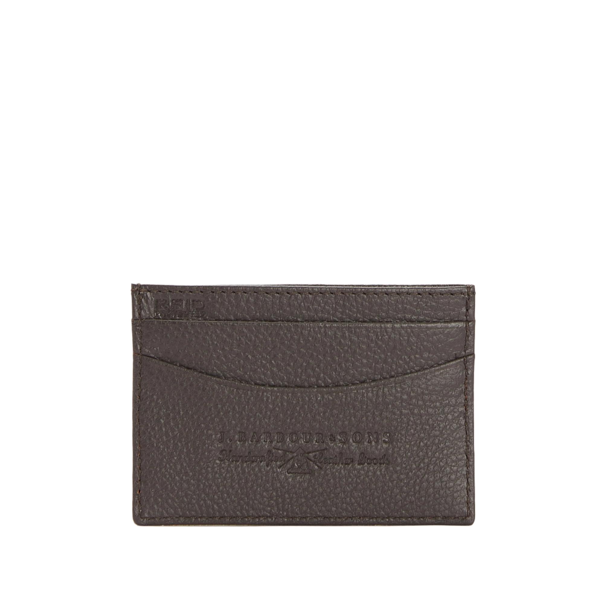 Product image 2 of 5 of Barbour Men's Amble Leather Card Holder - Dark Brown