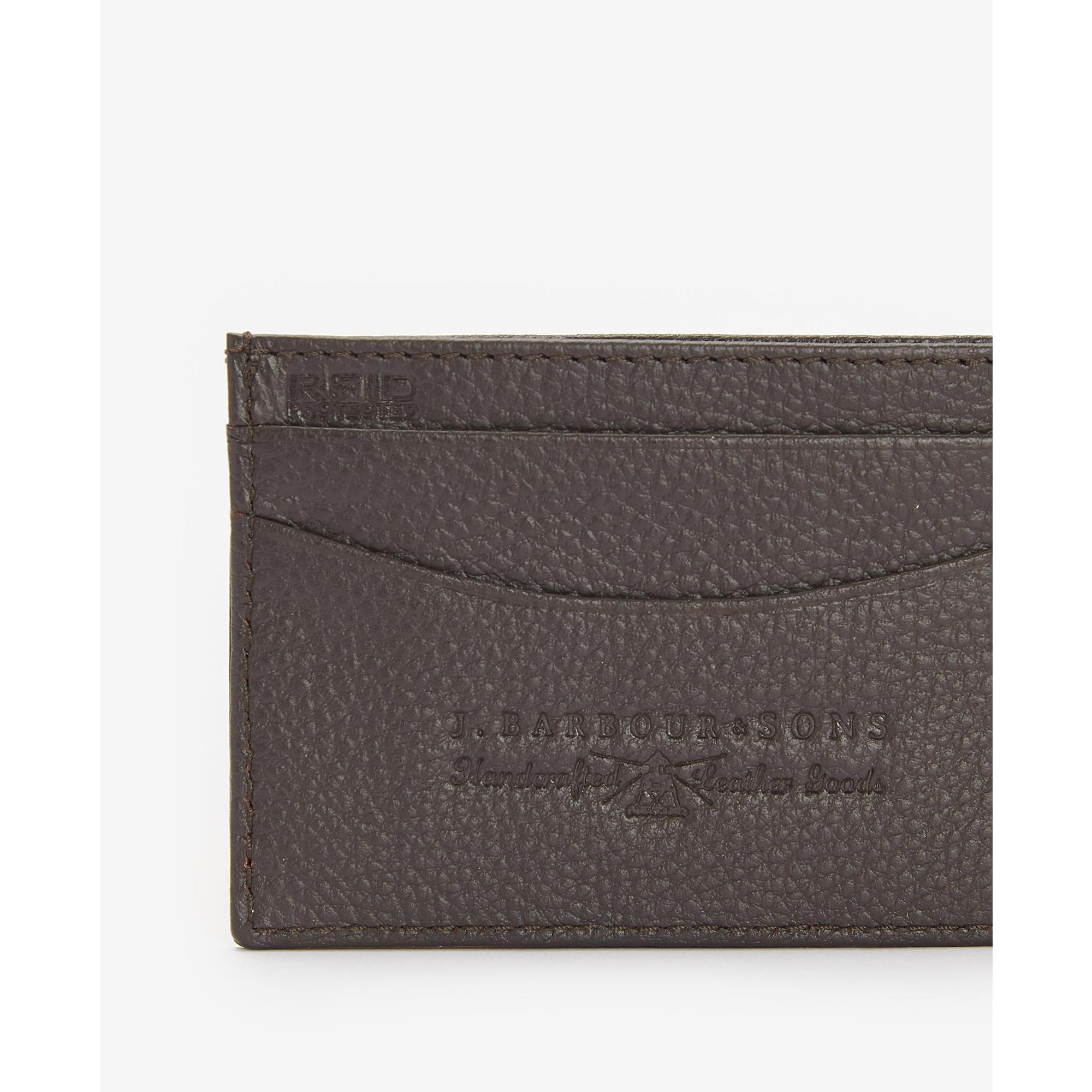 Product image 4 of 5 of Barbour Men's Amble Leather Card Holder - Dark Brown
