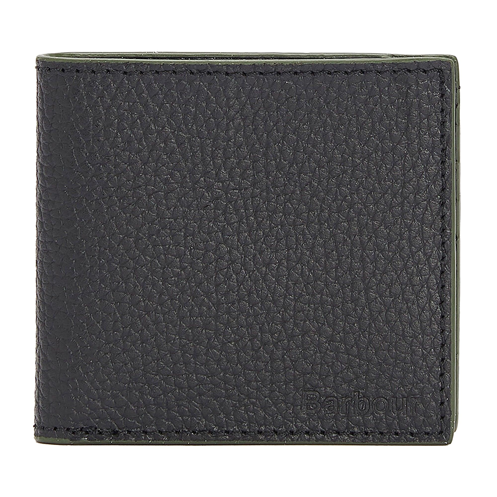 Product image 1 of 5 of Barbour Men's Grain Leather Billfold Wallet - Black