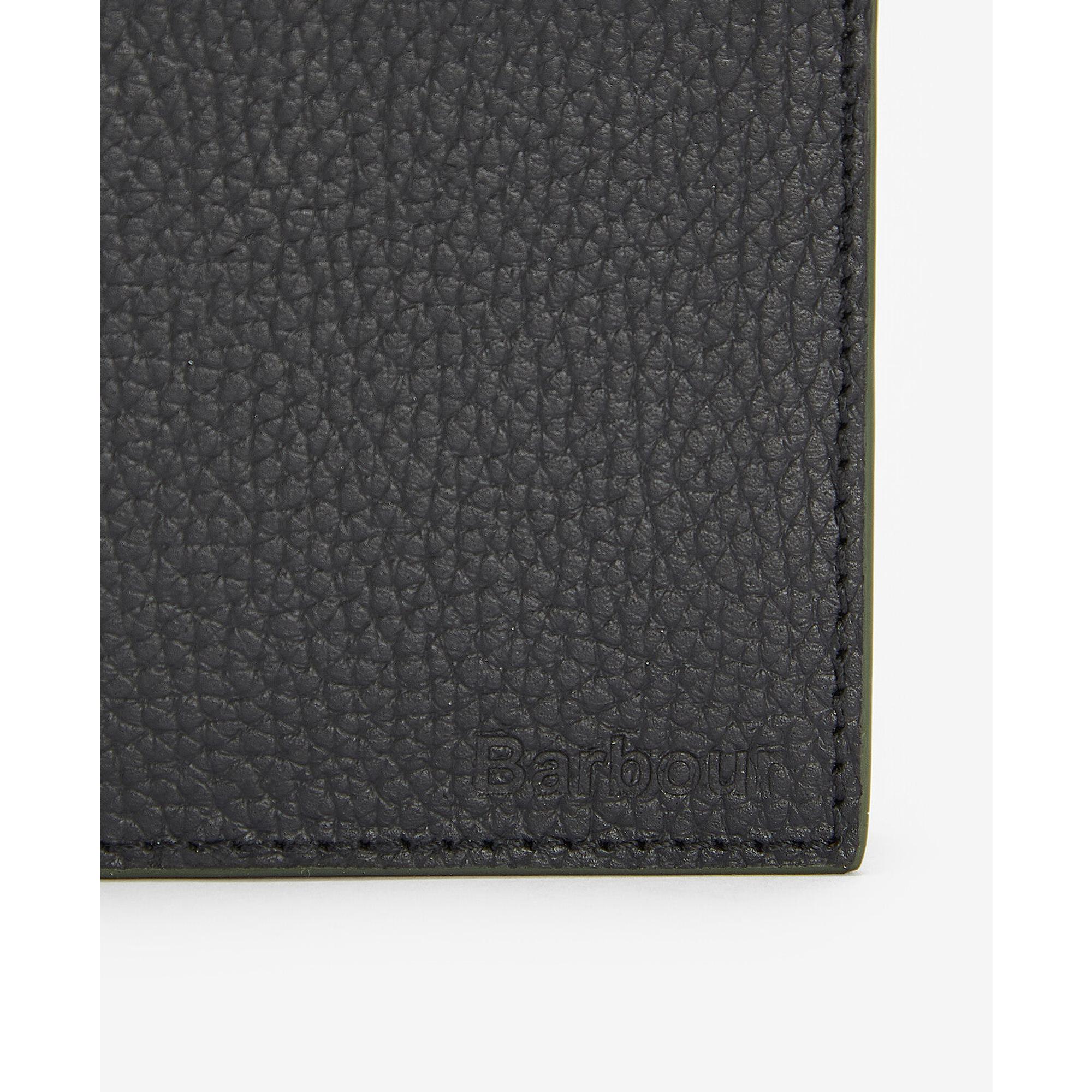 Product image 4 of 5 of Barbour Men's Grain Leather Billfold Wallet - Black