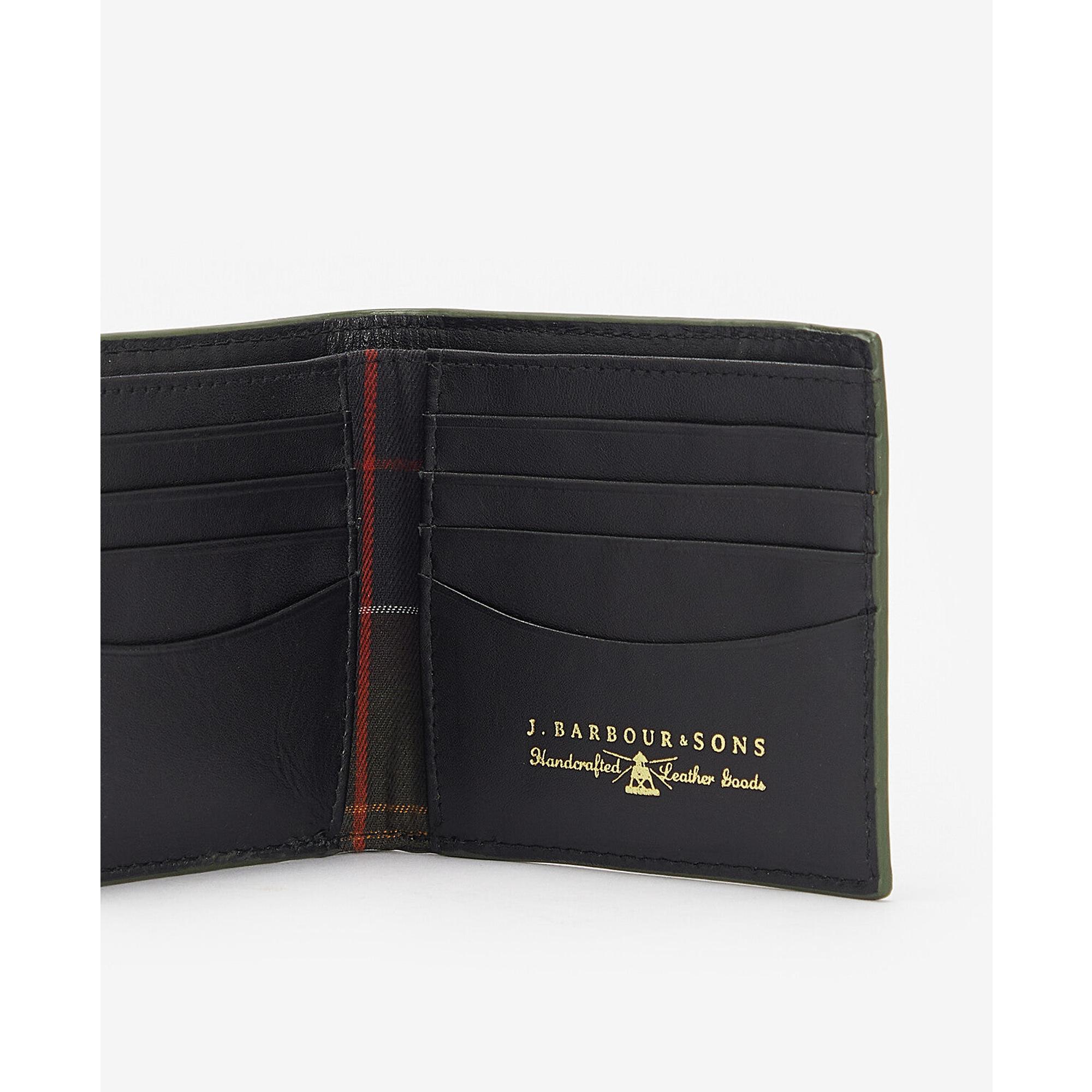 Product image 5 of 5 of Barbour Men's Grain Leather Billfold Wallet - Black