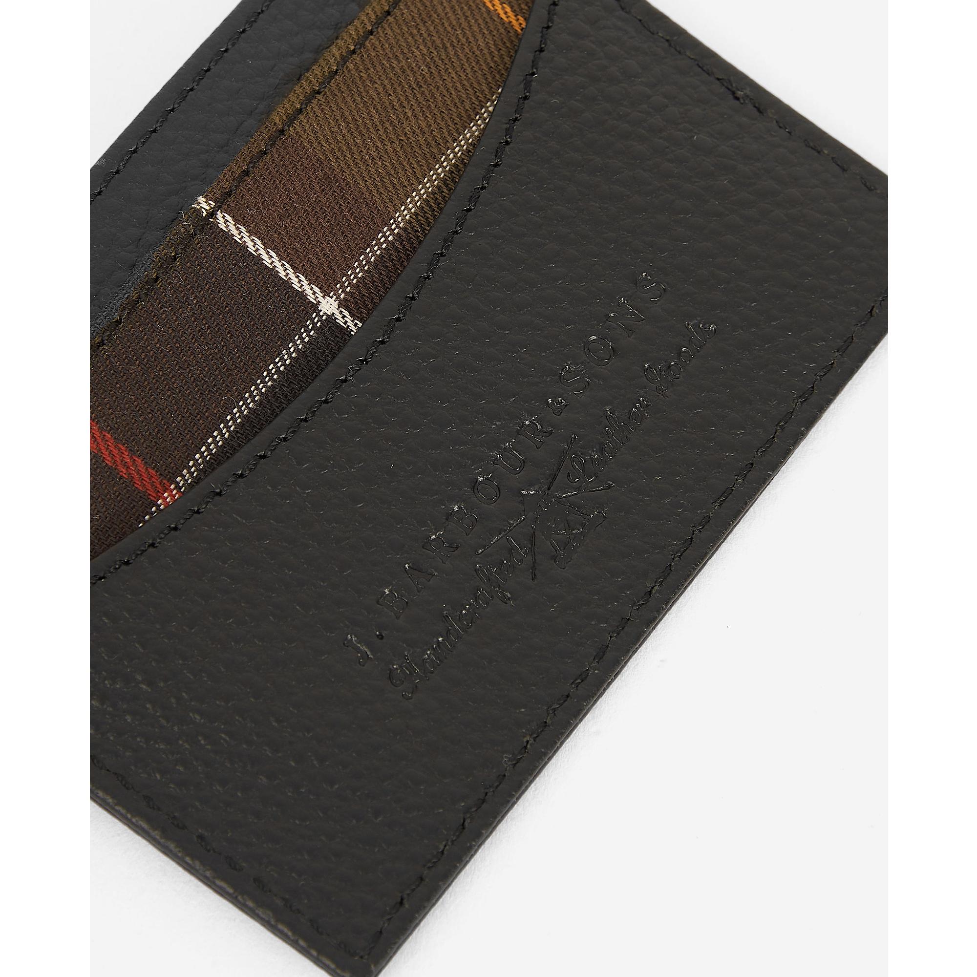 Product image 3 of 6 of Barbour Men's Logo Leather Card Holder - Black