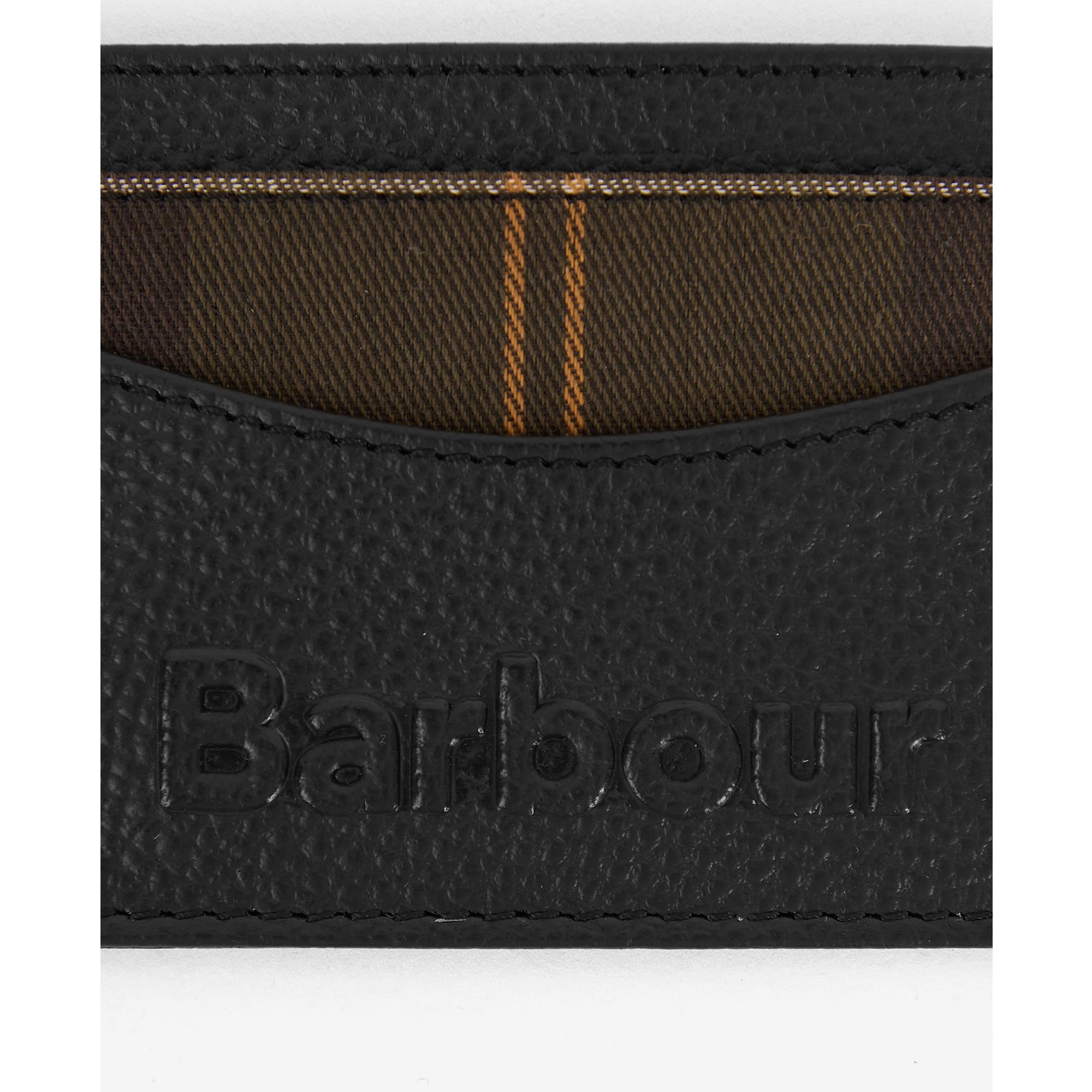 Product image 6 of 6 of Barbour Men's Logo Leather Card Holder - Black