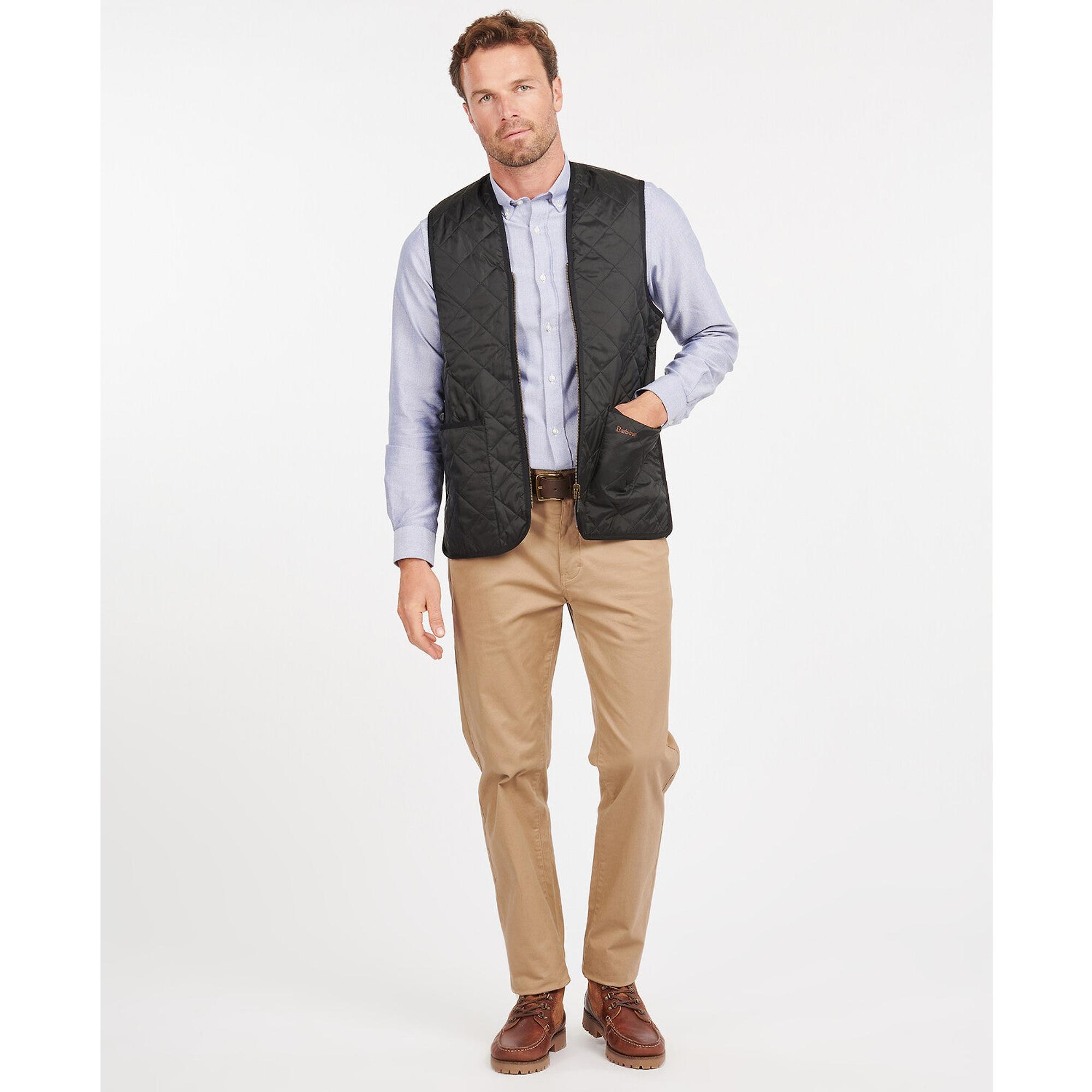 Product image 3 of 8 of Barbour Men's Quilted Waistcoat/Zip-In Liner - Black/Modern