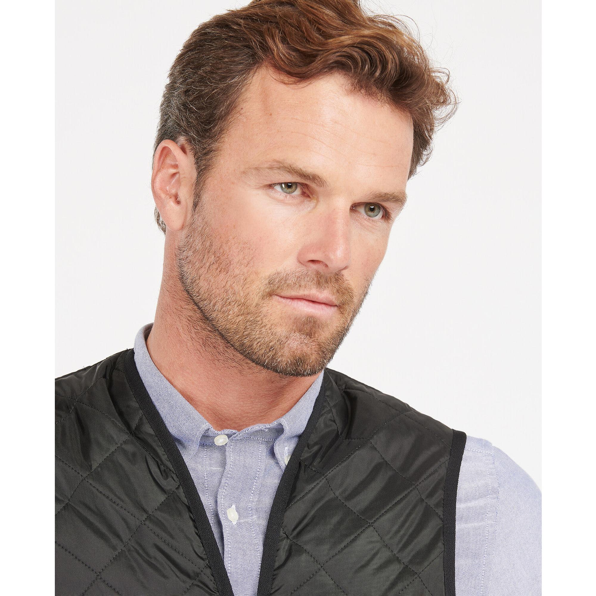 Product image 5 of 8 of Barbour Men's Quilted Waistcoat/Zip-In Liner - Black/Modern