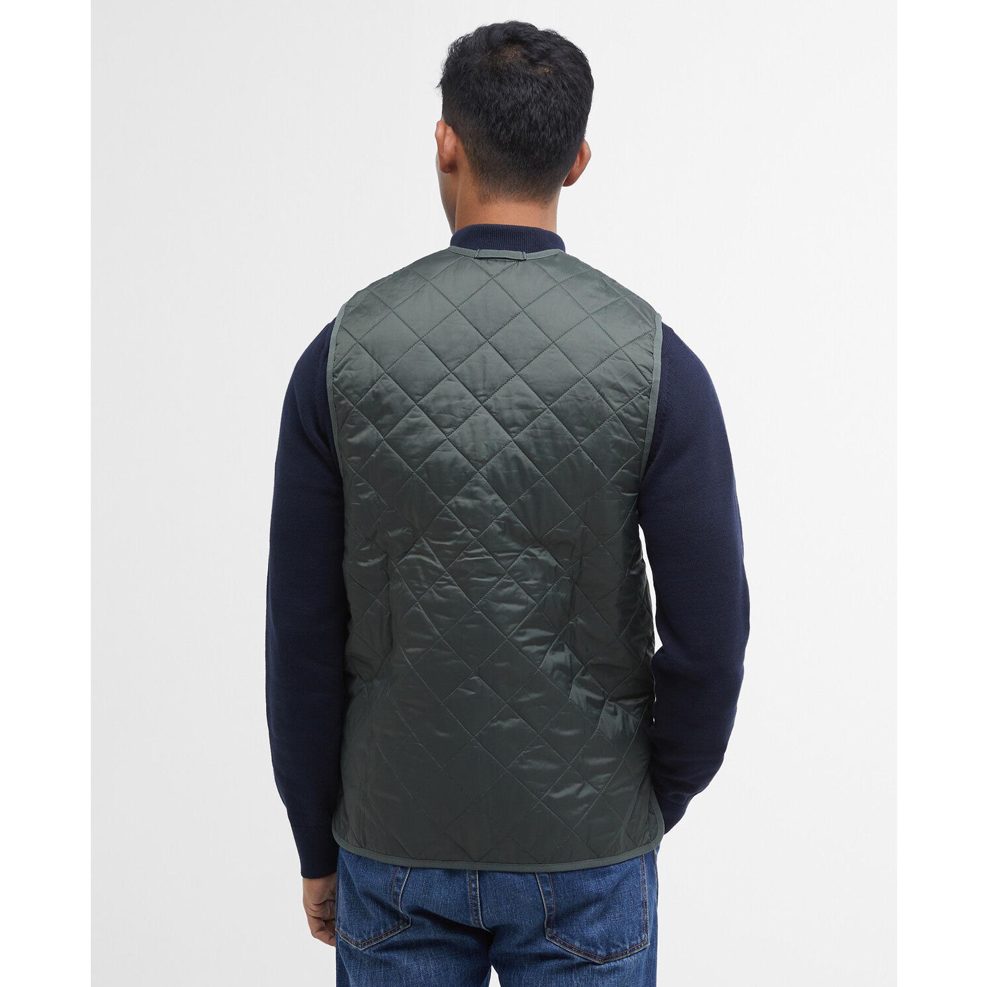 Product image 4 of 7 of Barbour Men's Quilted Waistcoat/Zip-In Liner - Olive/Classic