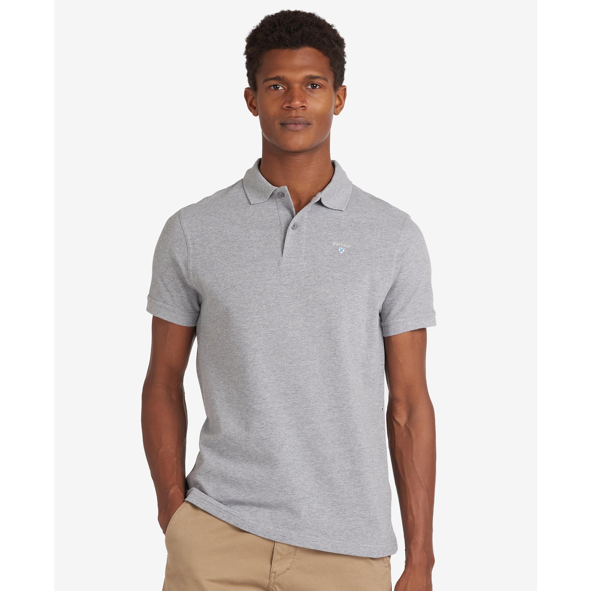 Product image 2 of 6 of Barbour Men's Sports Polo Shirt - Grey Marl