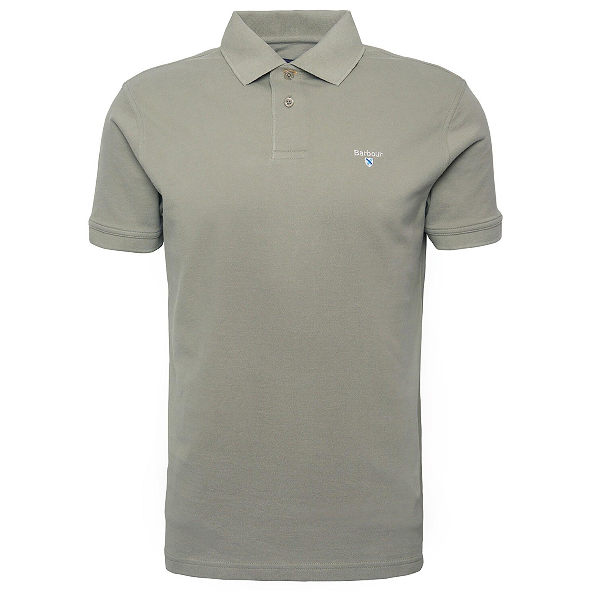 Product image 1 of 6 of Barbour Men's Sports Short-Sleeved Polo Shirt - Dusty Green