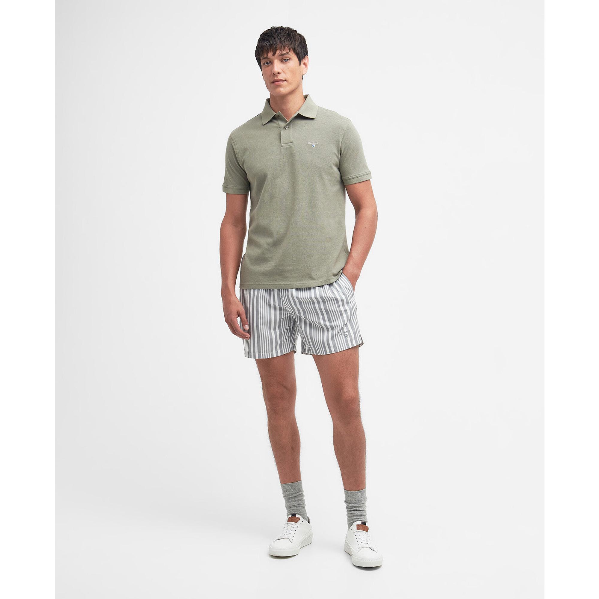 Product image 3 of 6 of Barbour Men's Sports Short-Sleeved Polo Shirt - Dusty Green