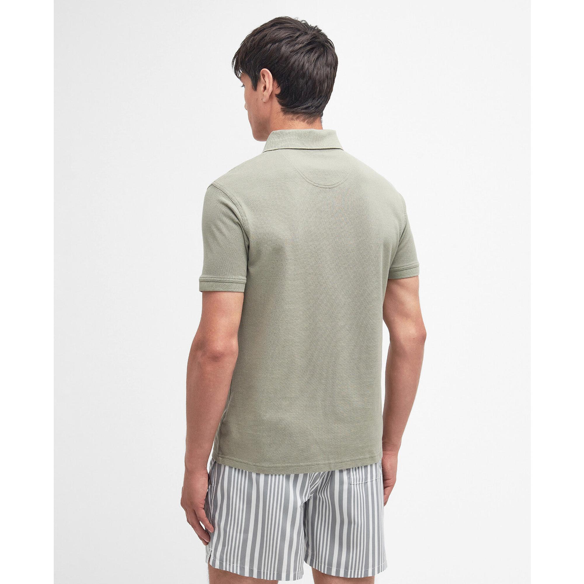 Product image 4 of 6 of Barbour Men's Sports Short-Sleeved Polo Shirt - Dusty Green