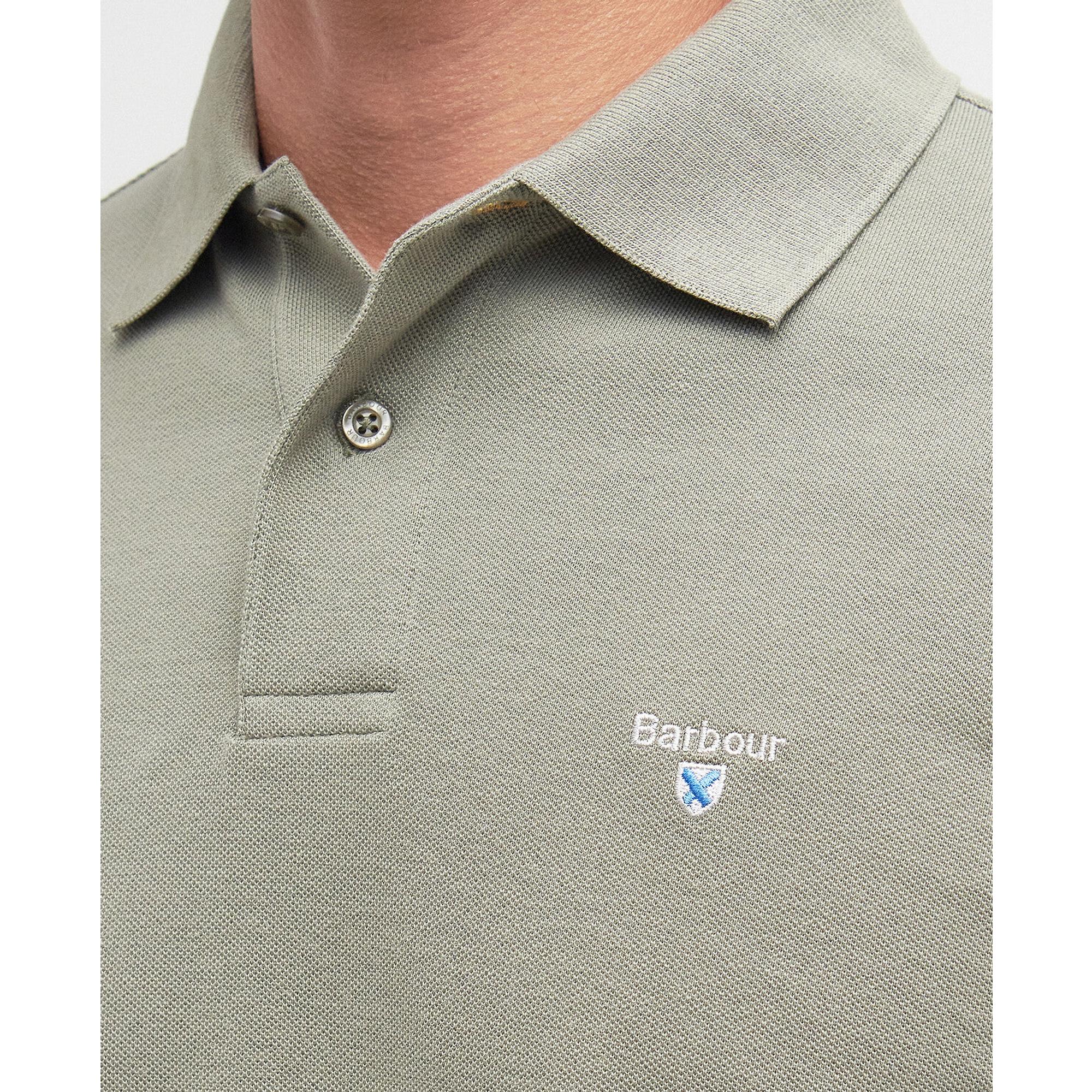 Product image 6 of 6 of Barbour Men's Sports Short-Sleeved Polo Shirt - Dusty Green
