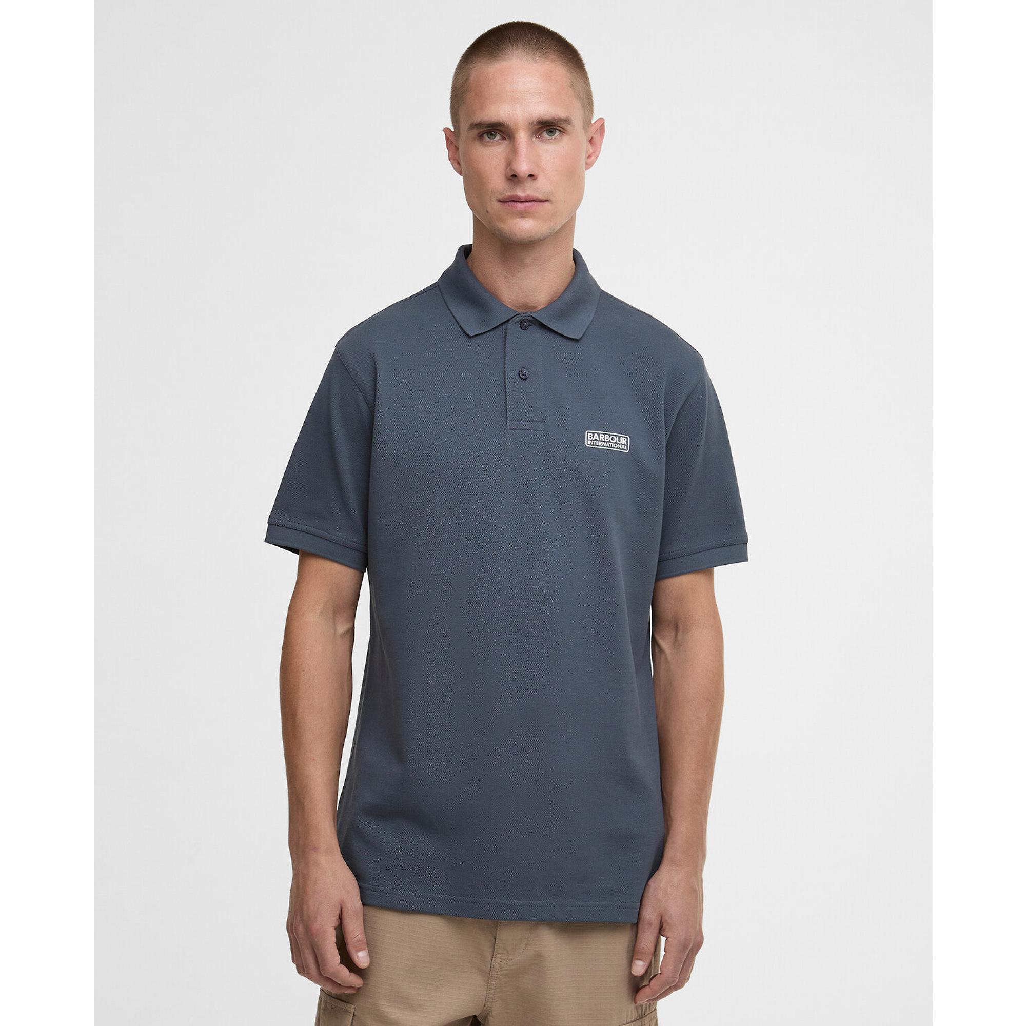 Product image 2 of 5 of Barbour International Men's Essential Polo Shirt - Storm Grey