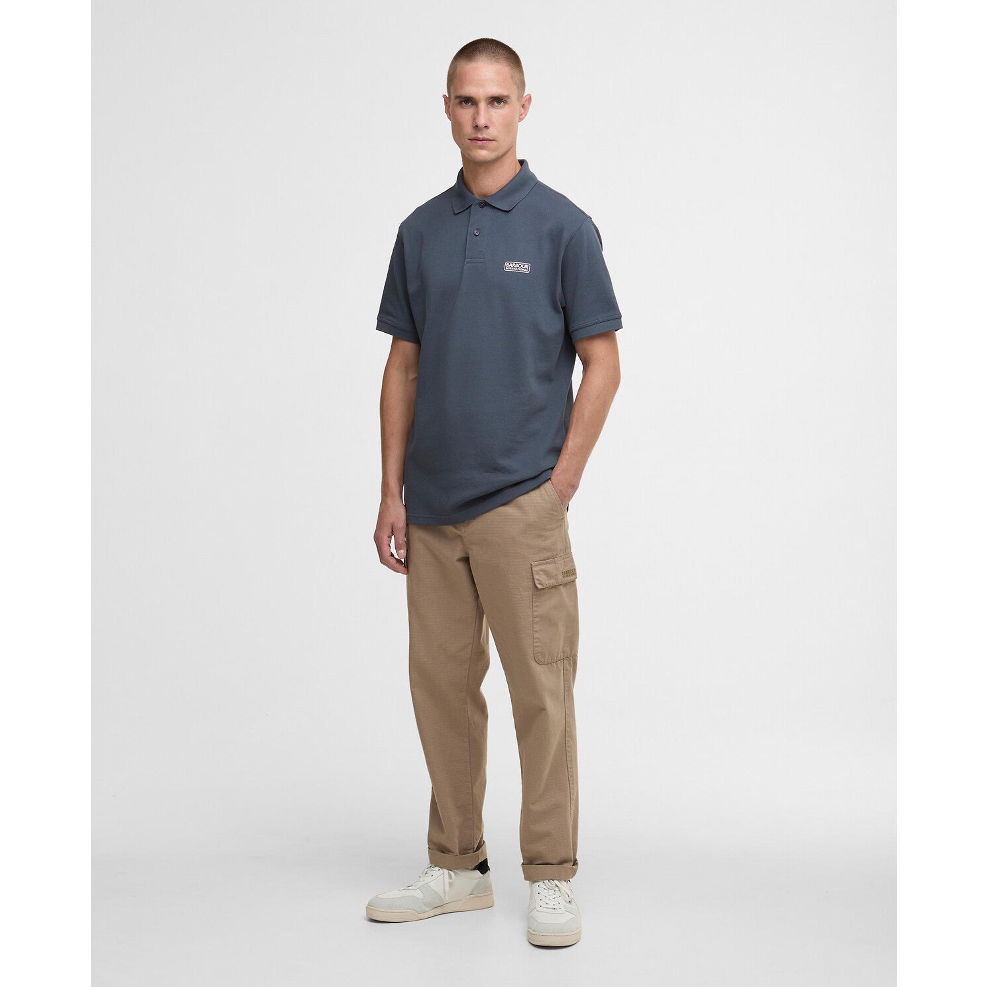 Product image 3 of 5 of Barbour International Men's Essential Polo Shirt - Storm Grey