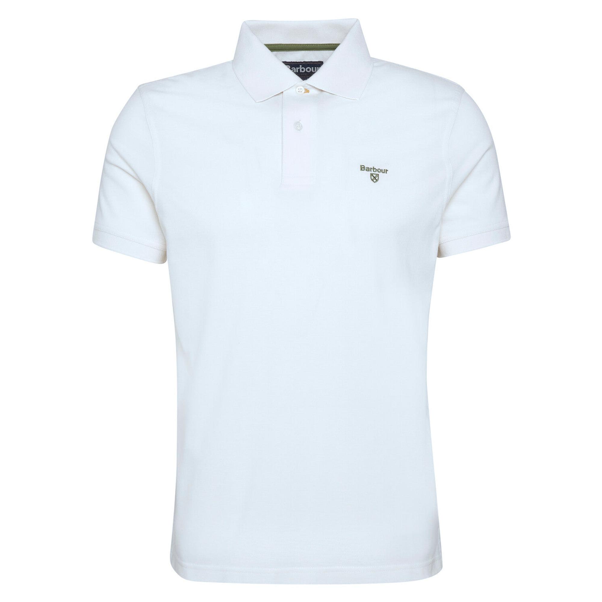 Product image 1 of 6 of Barbour Men's Lightweight Sports Polo Shirt - Whisper White