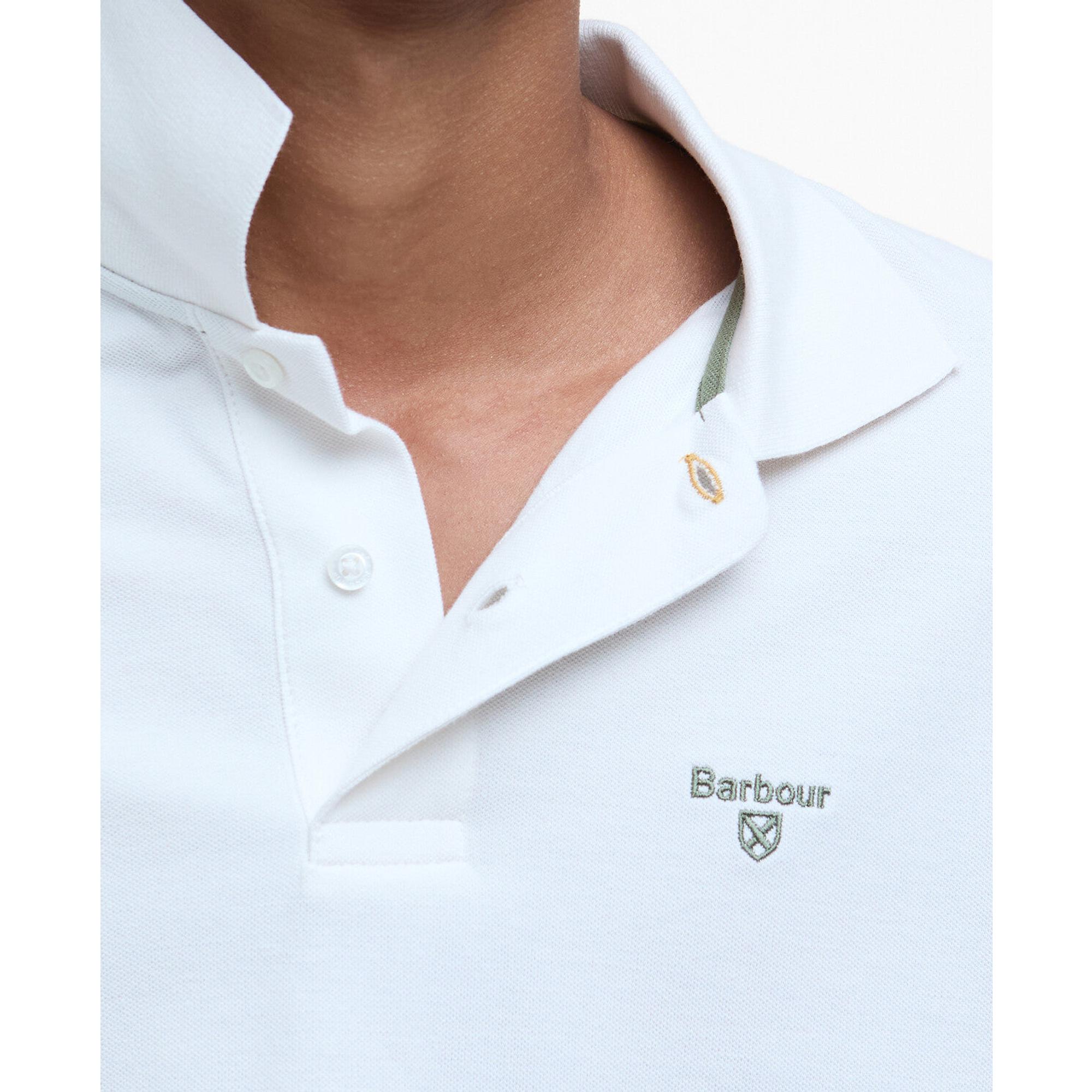 Product image 6 of 6 of Barbour Men's Lightweight Sports Polo Shirt - Whisper White