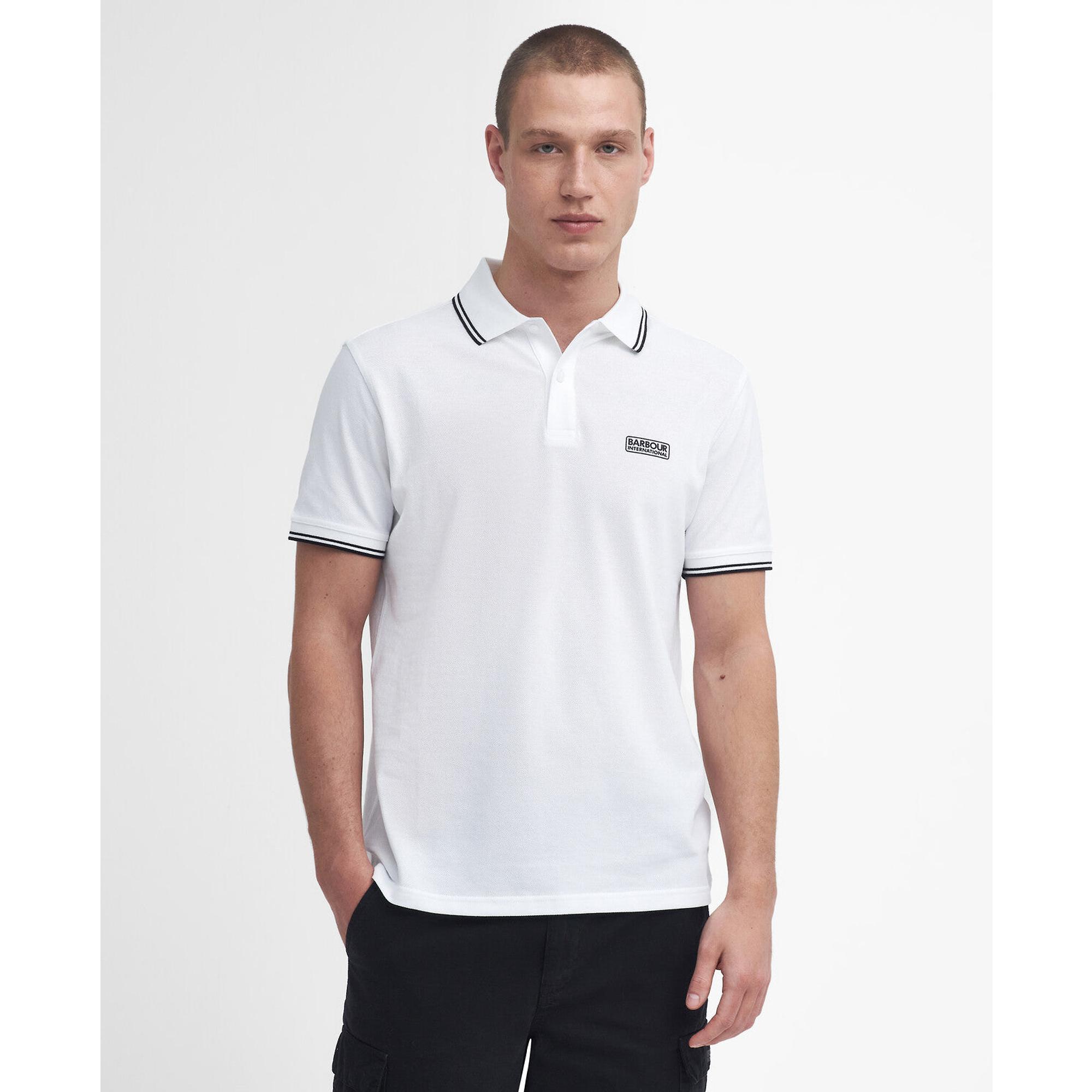 Product image 2 of 6 of Barbour International Men's Evan Tipped Polo Shirt - White