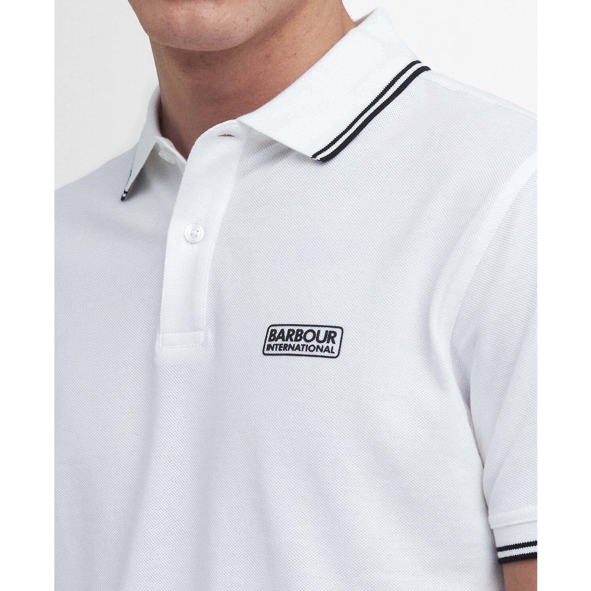Product image 6 of 6 of Barbour International Men's Evan Tipped Polo Shirt - White