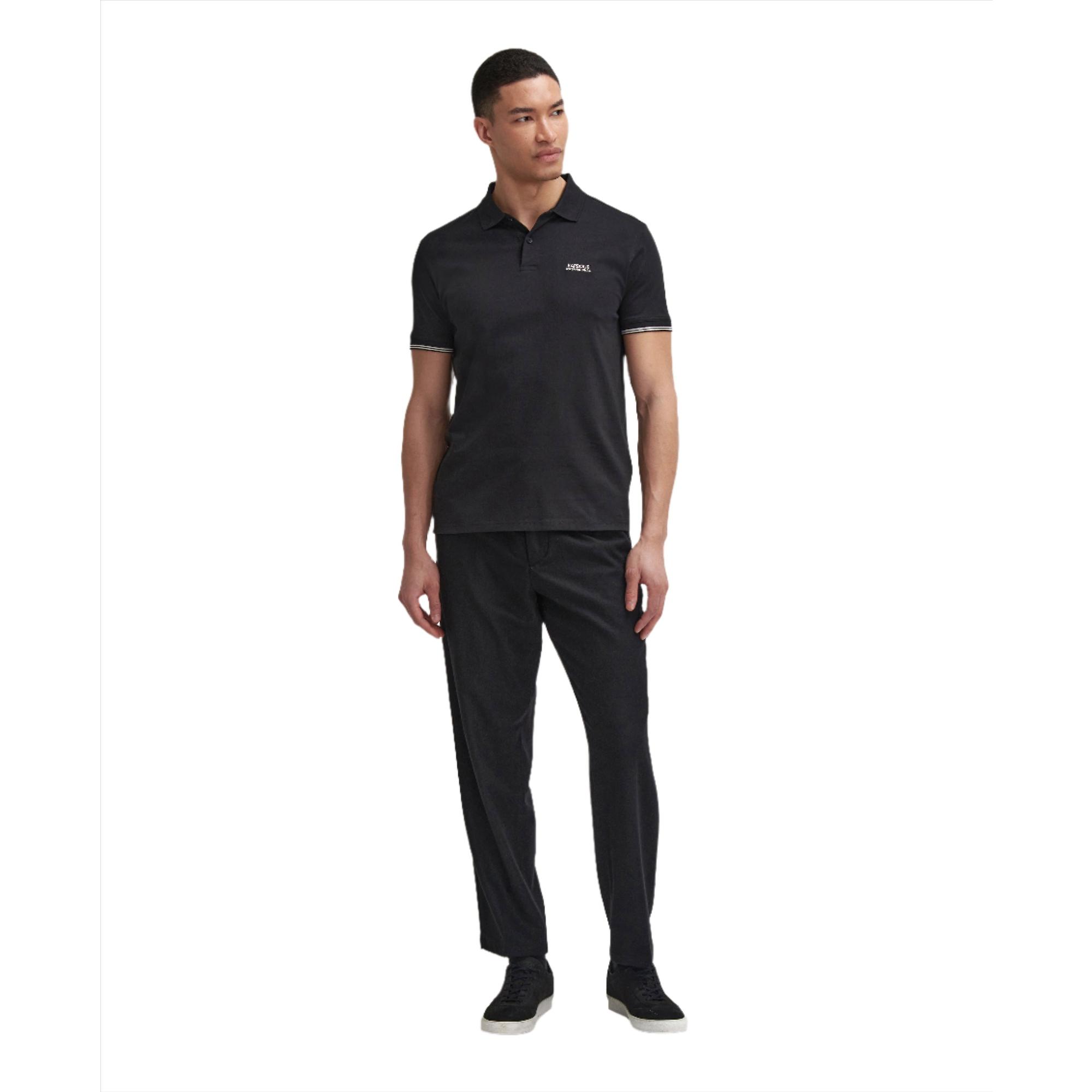 Product image 2 of 5 of Barbour International Men's Philip Tipped Polo Shirt - Black