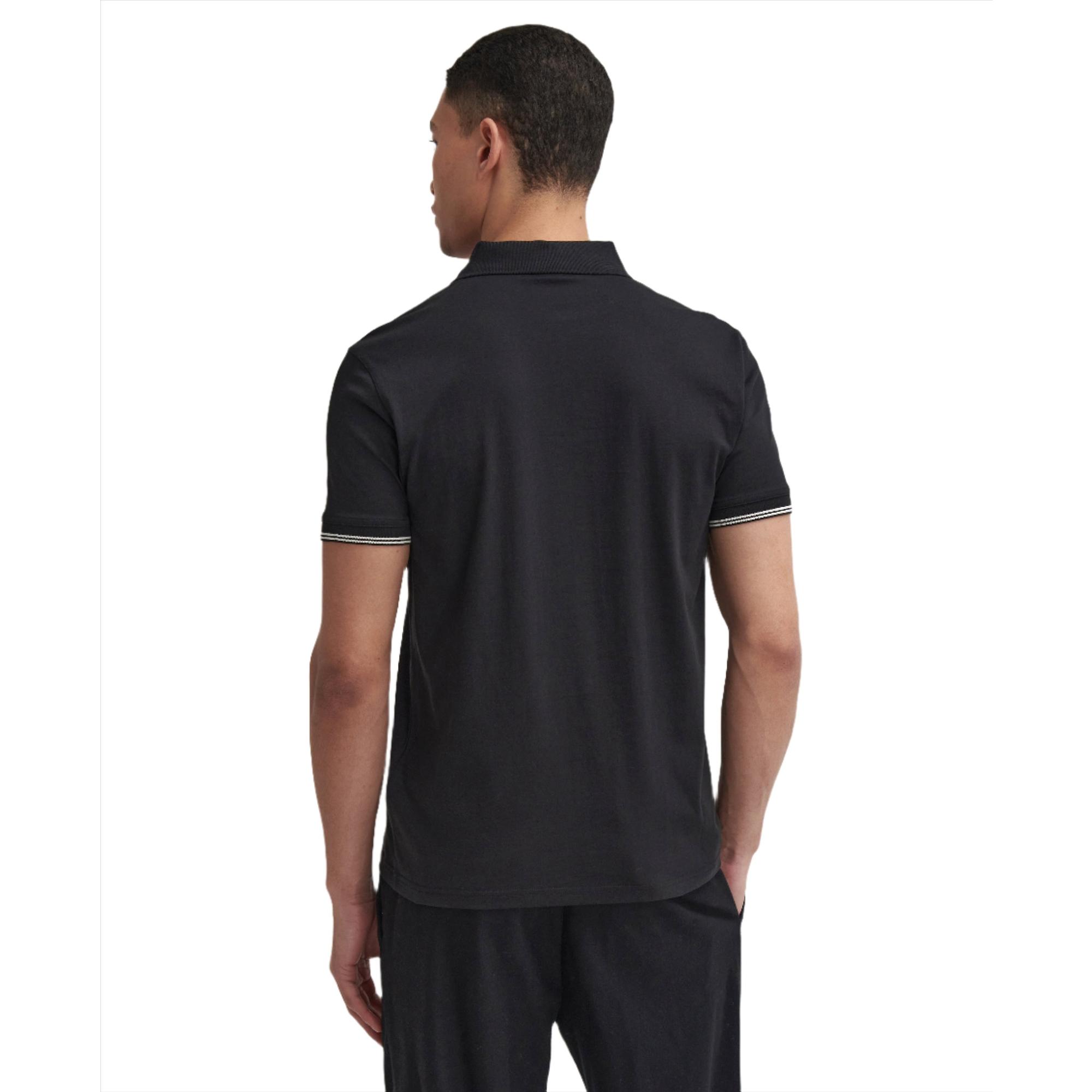 Product image 4 of 5 of Barbour International Men's Philip Tipped Polo Shirt - Black