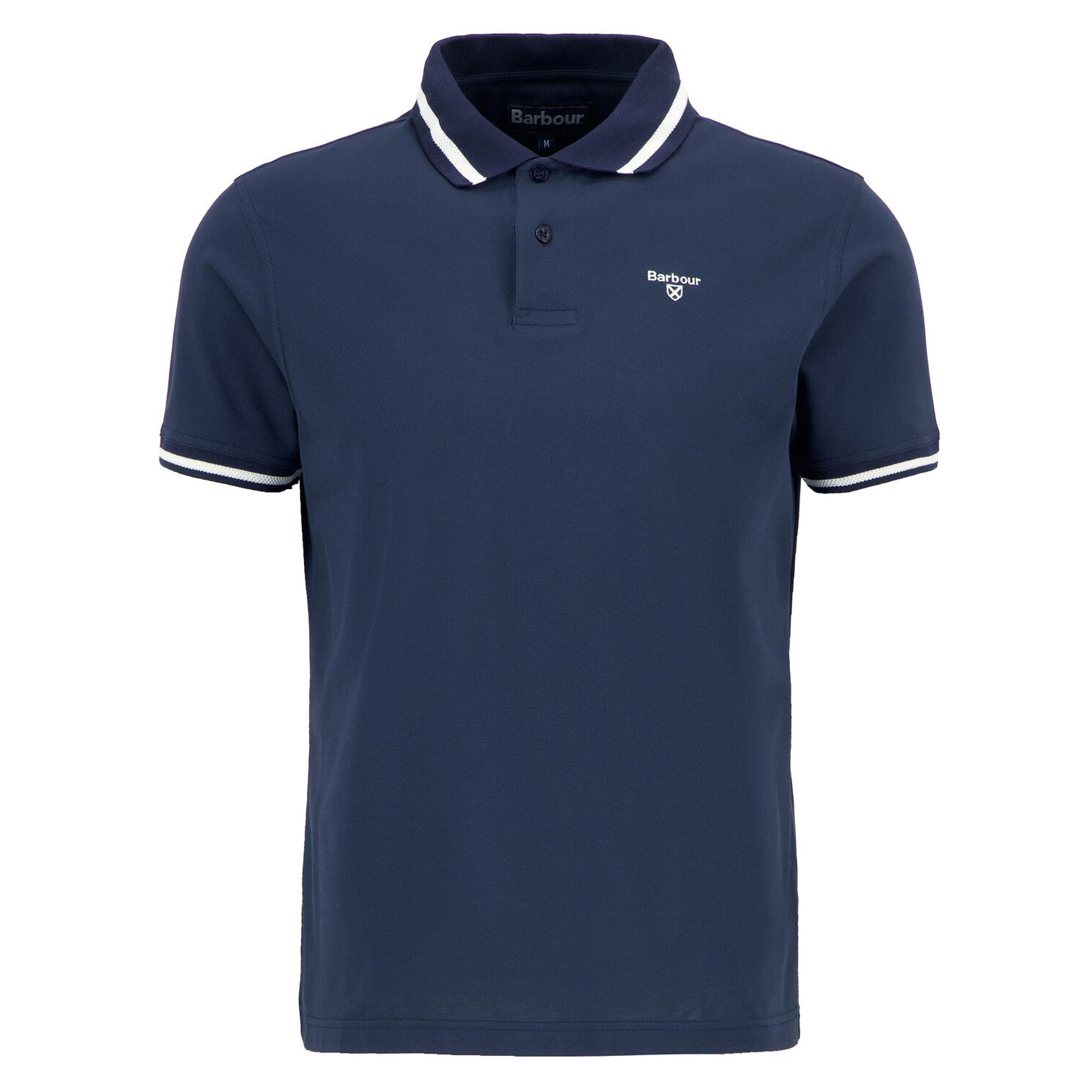 Product image 1 of 6 of Barbour Men's Ferrybridge Lightweight Polo Shirt - Classic Navy