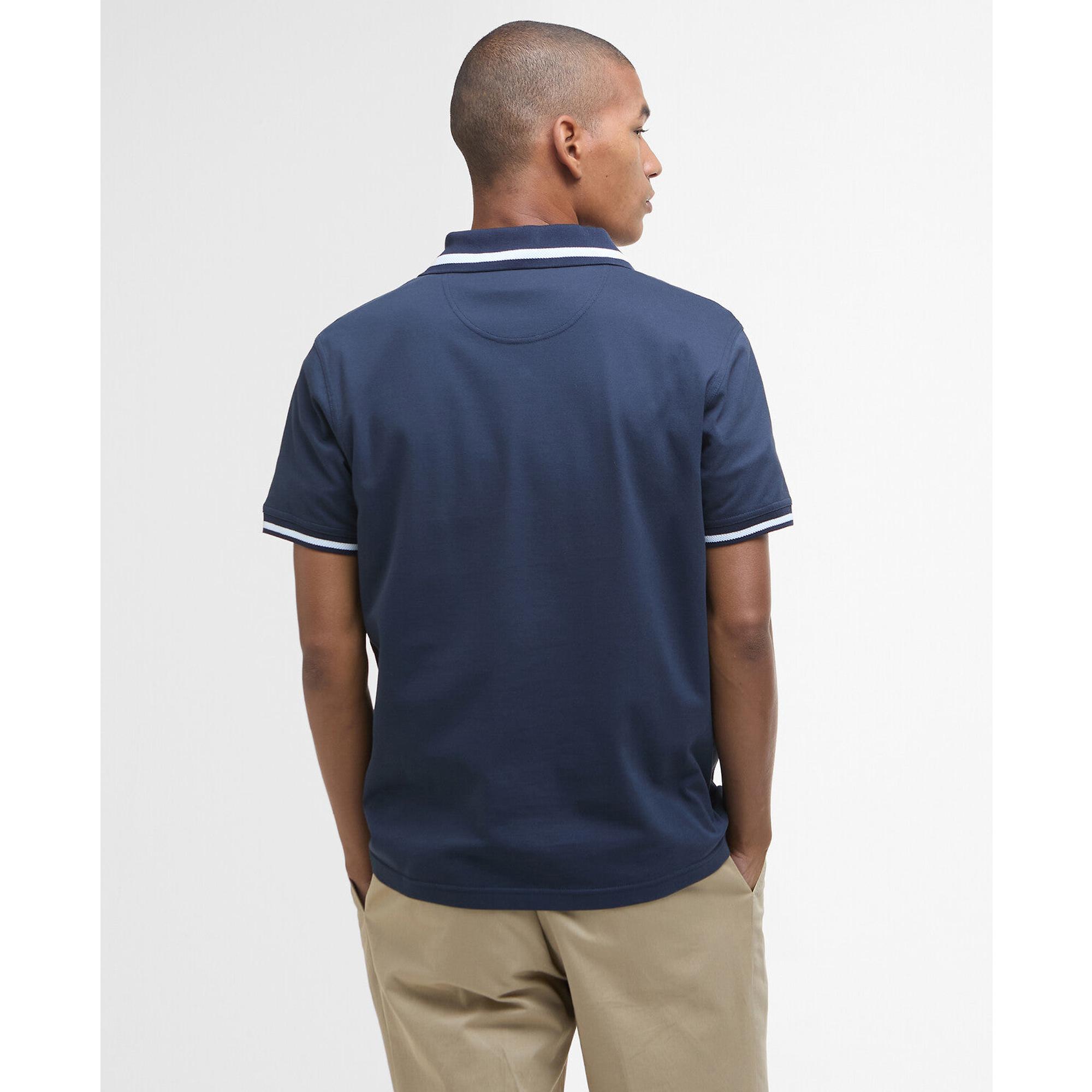 Product image 4 of 6 of Barbour Men's Ferrybridge Lightweight Polo Shirt - Classic Navy