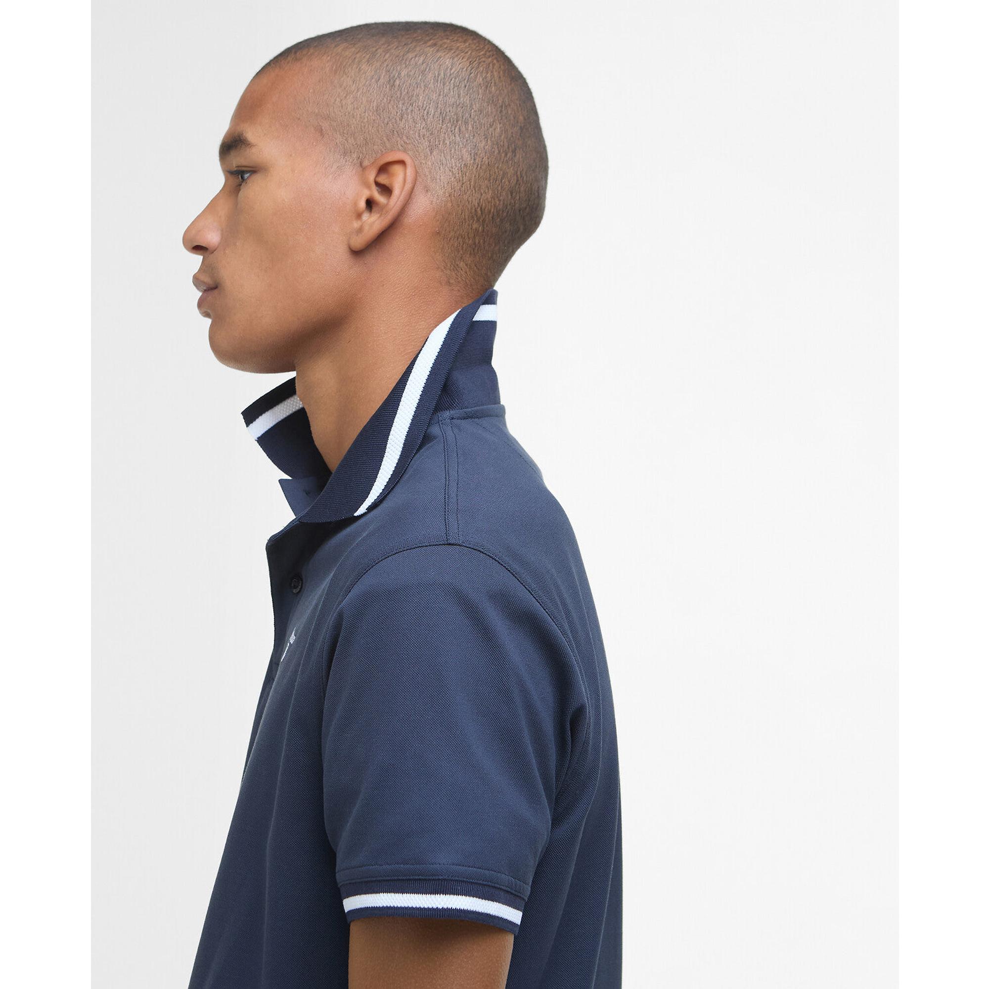Product image 5 of 6 of Barbour Men's Ferrybridge Lightweight Polo Shirt - Classic Navy