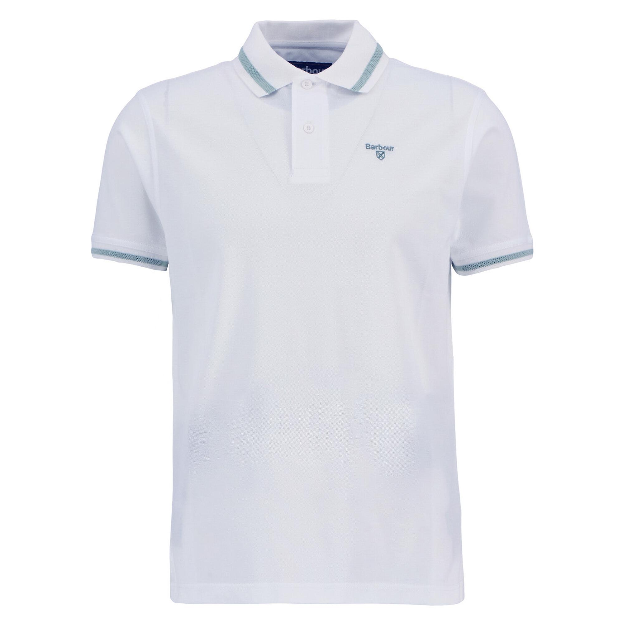 Product image 1 of 6 of Barbour Men's Ferrybridge Lightweight Polo Shirt - Classic White