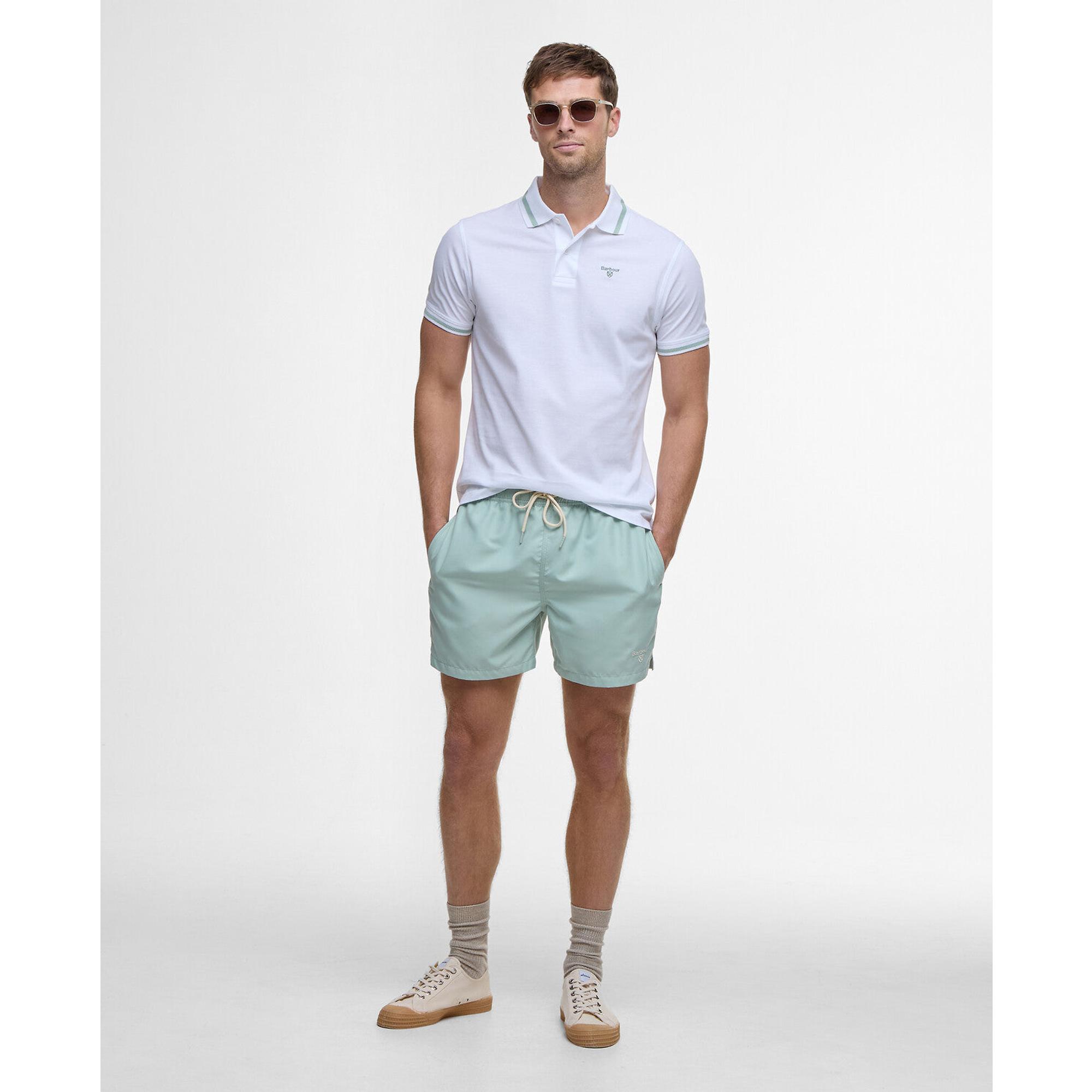 Product image 3 of 6 of Barbour Men's Ferrybridge Lightweight Polo Shirt - Classic White