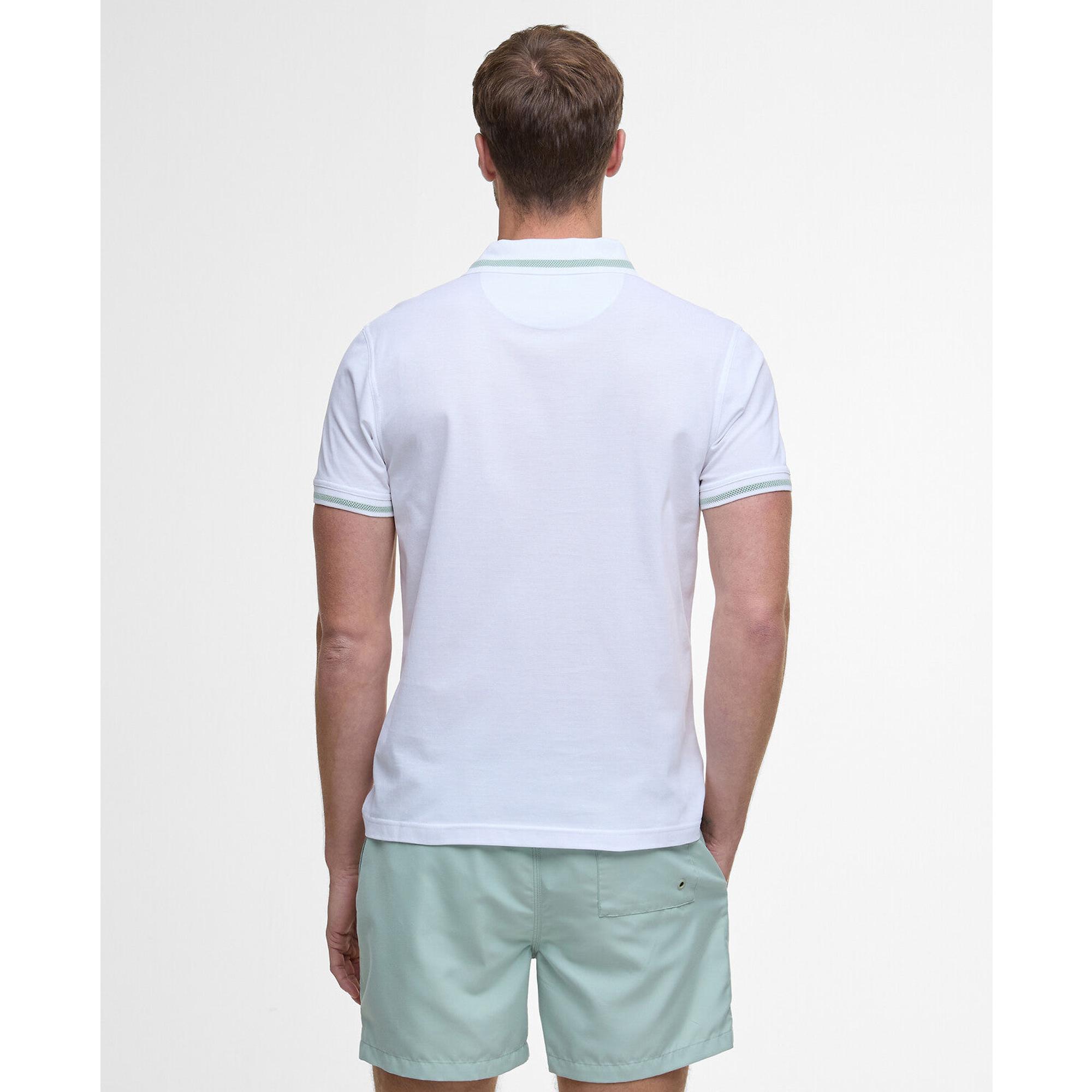Product image 4 of 6 of Barbour Men's Ferrybridge Lightweight Polo Shirt - Classic White