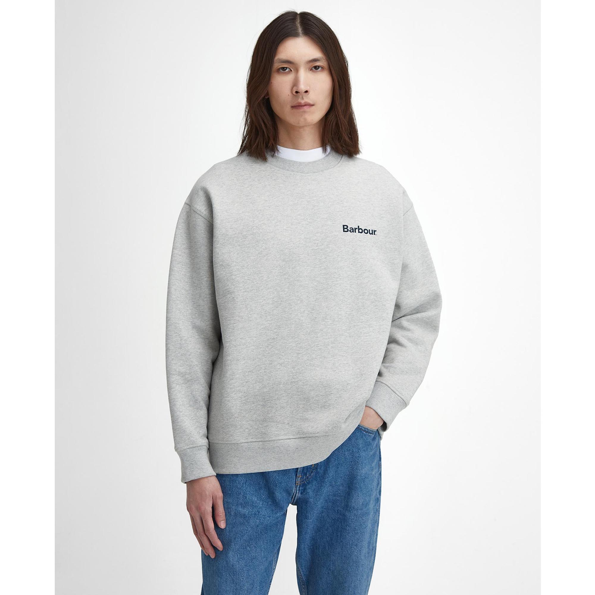 Barbour Men's Brushed Nicholas Oversized Crew Neck Jumper Barbour Men's Brushed Nicholas Oversized Crew Neck Jumper