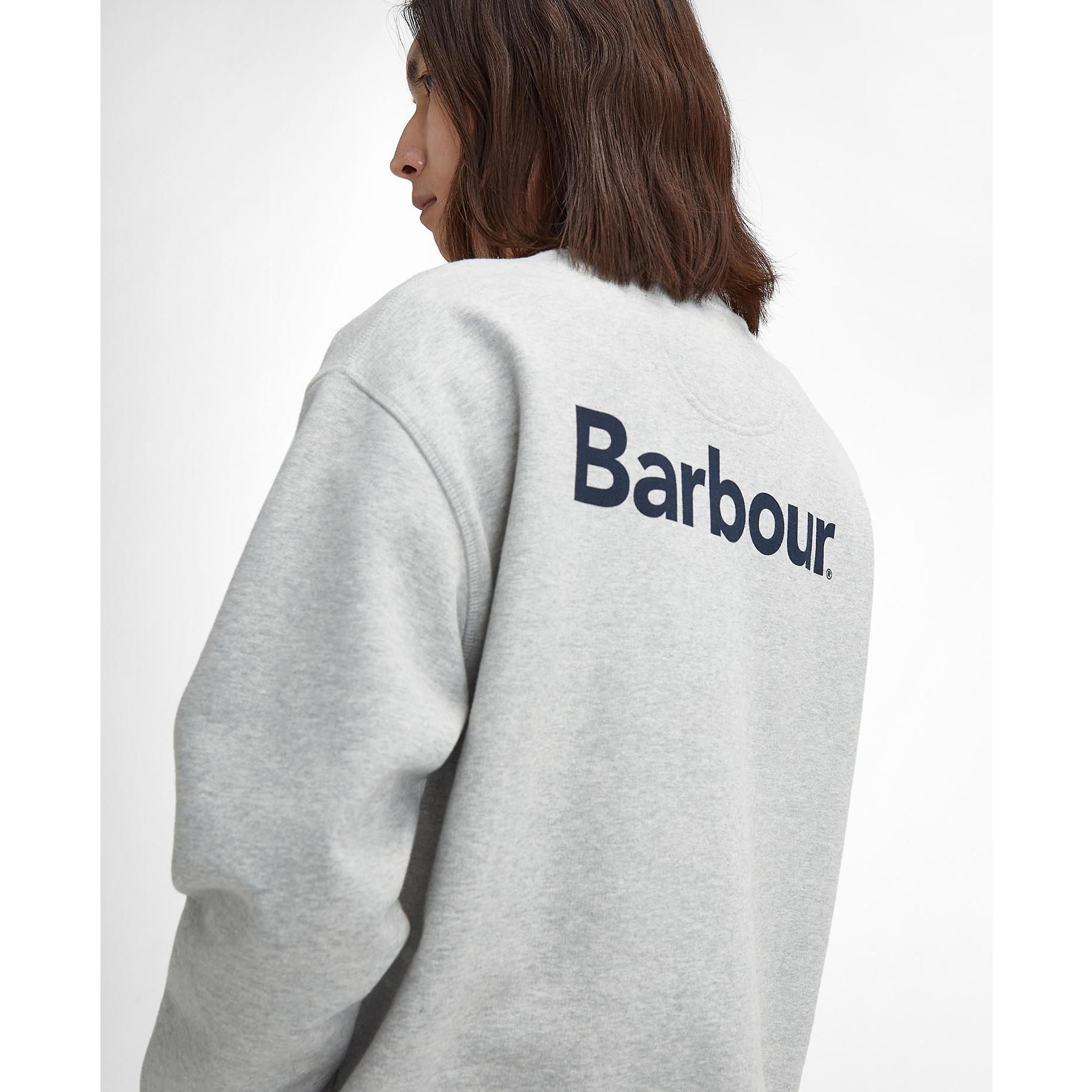 Product image 6 of 7 of Barbour Men's Brushed Nicholas Oversized Crew Neck Jumper - Grey Marl