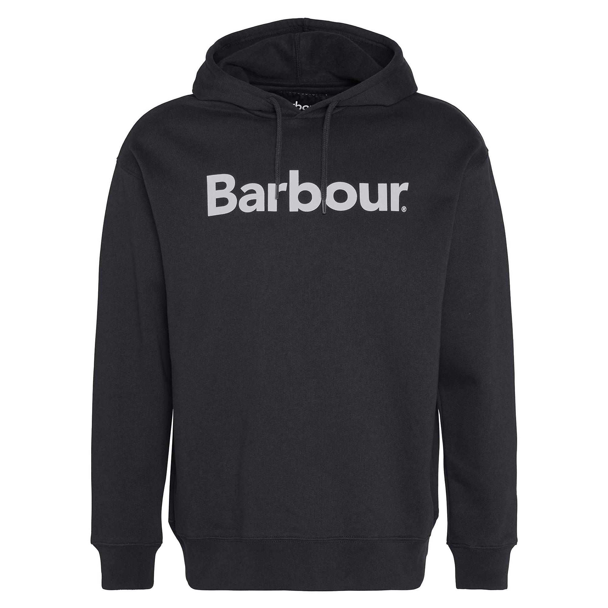 Product image 1 of 6 of Barbour Men's Brushed Nicholas Oversized Hoodie - Black