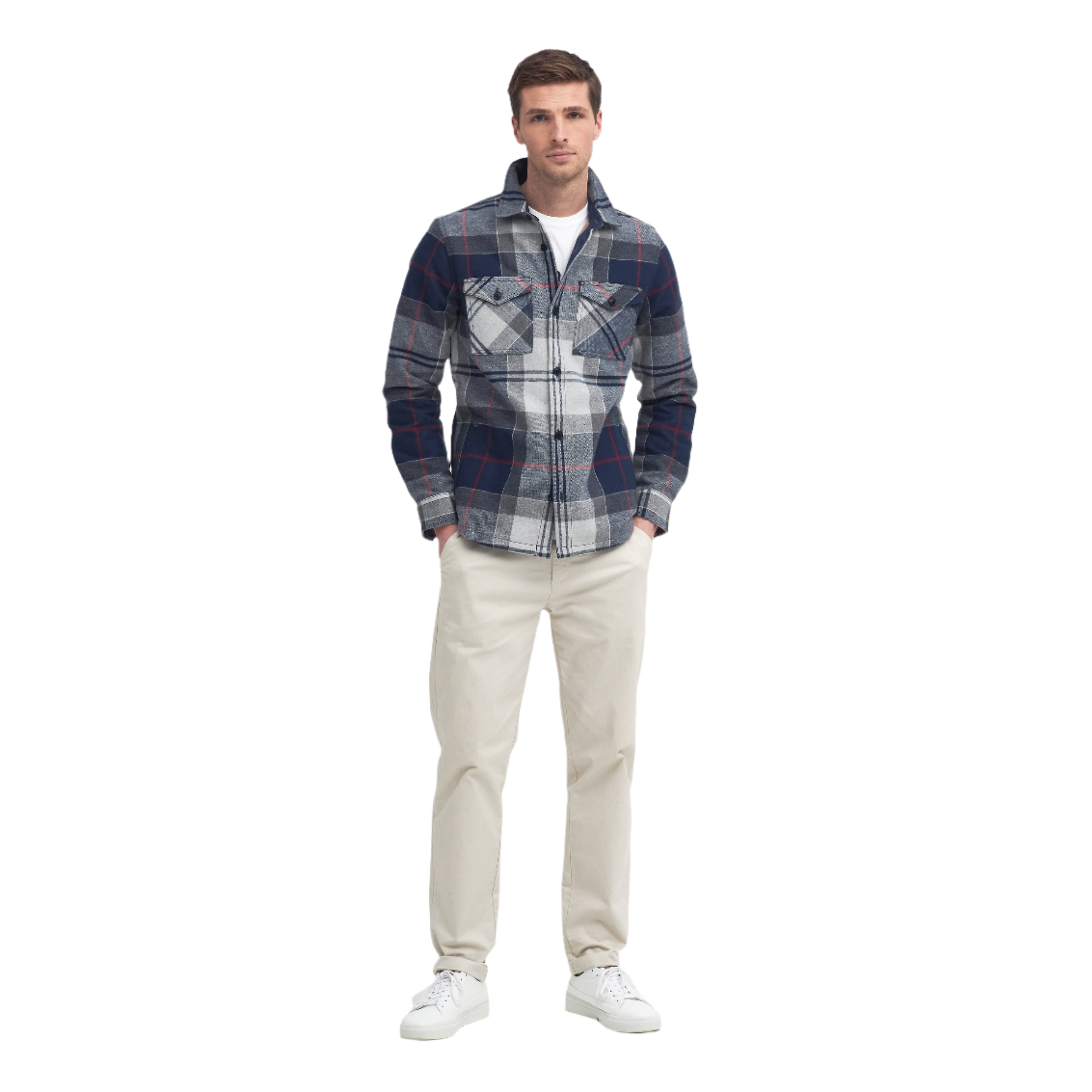 Product image 2 of 5 of Barbour Men's Cannich Overshirt - Blue/Grey