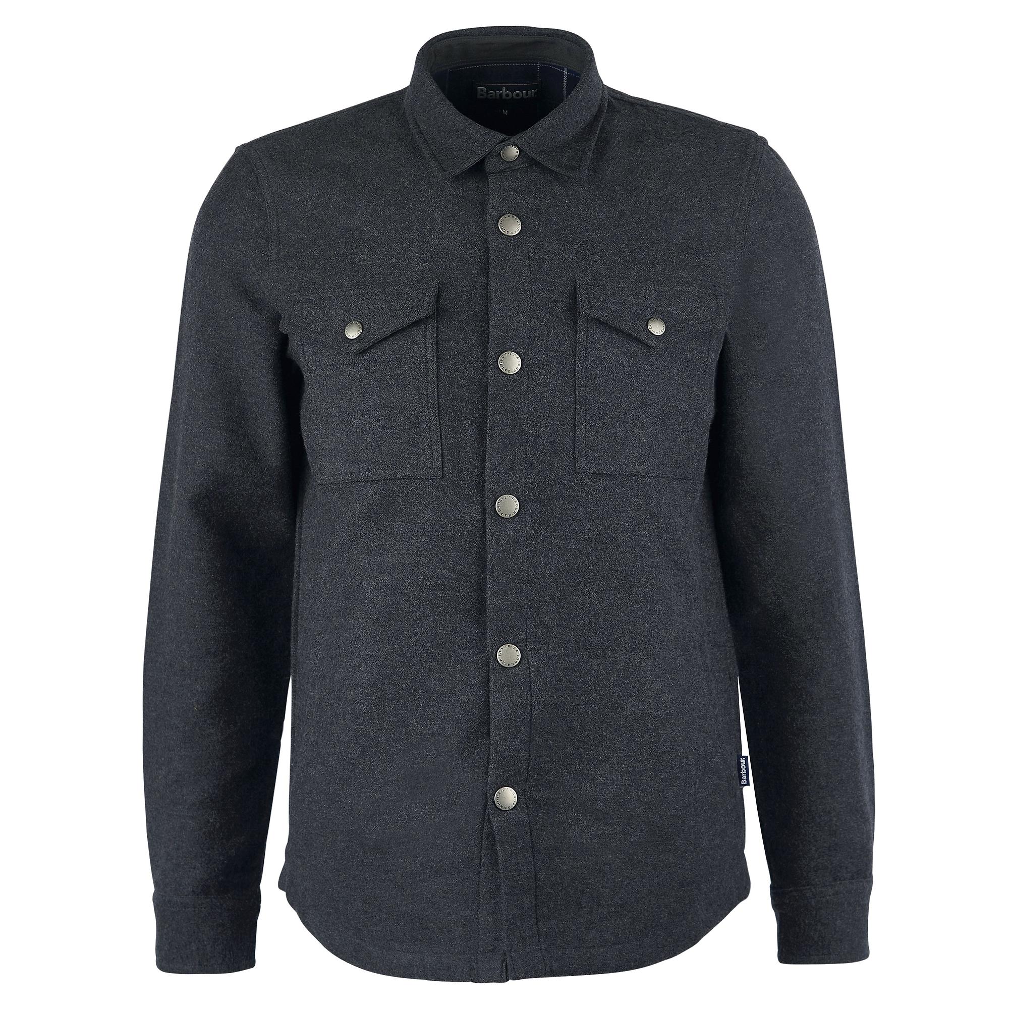 Product image 1 of 9 of Barbour Men's Carrbridge Overshirt - Smoke Marl