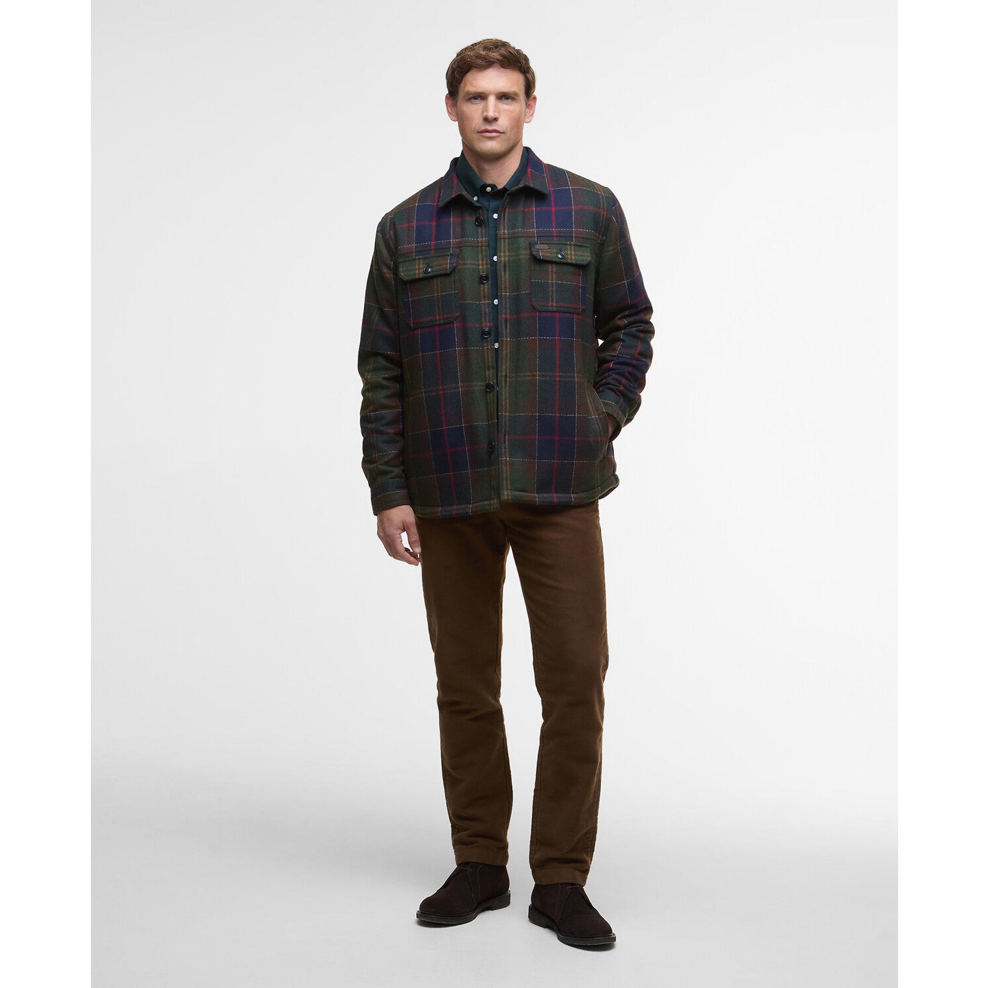 Product image 3 of 7 of Barbour Men's Willberry Regular Brushed Check Overshirt - Classic Tartan