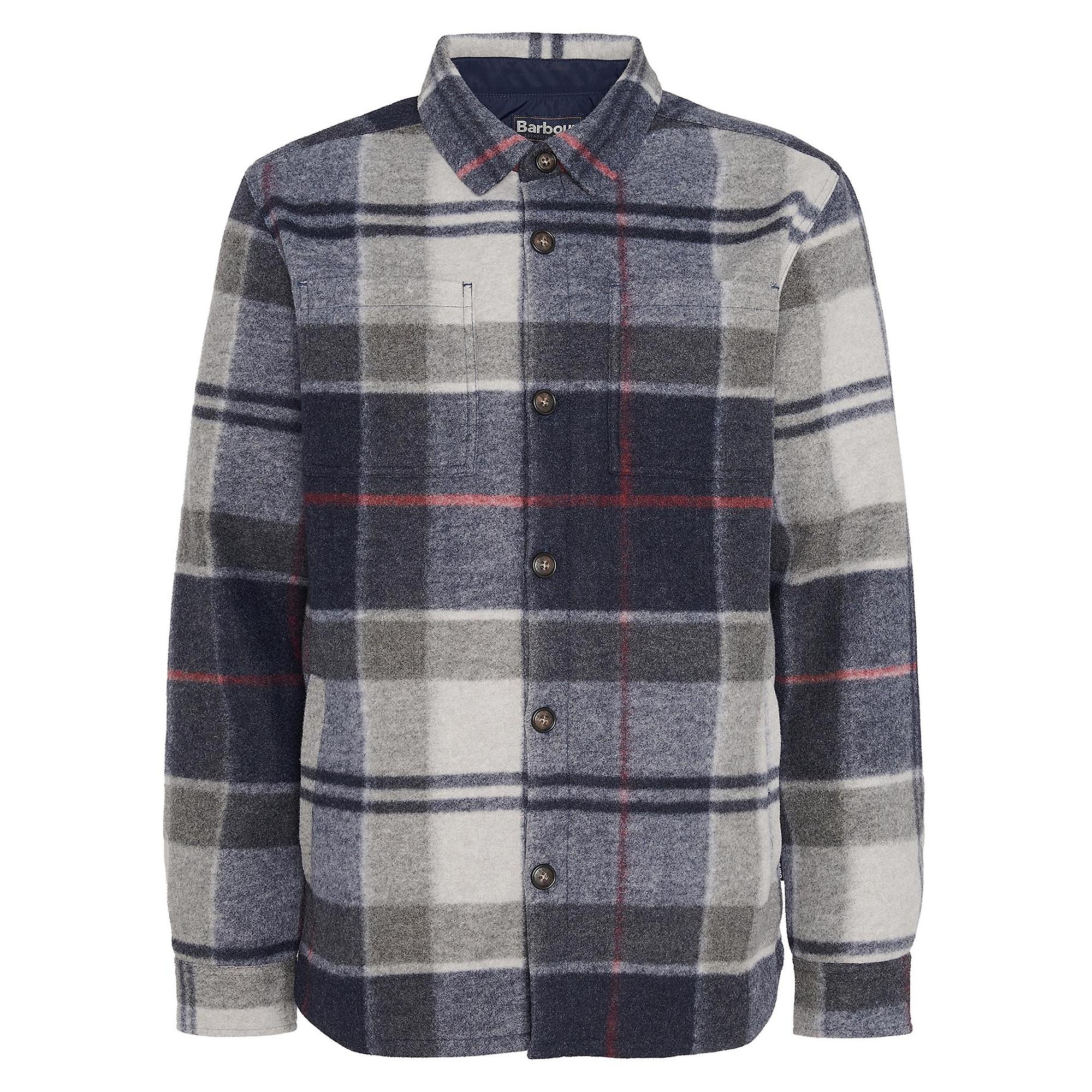 Product image 1 of 8 of Barbour Men's Chapter Check Overshirt  - Blue Granite