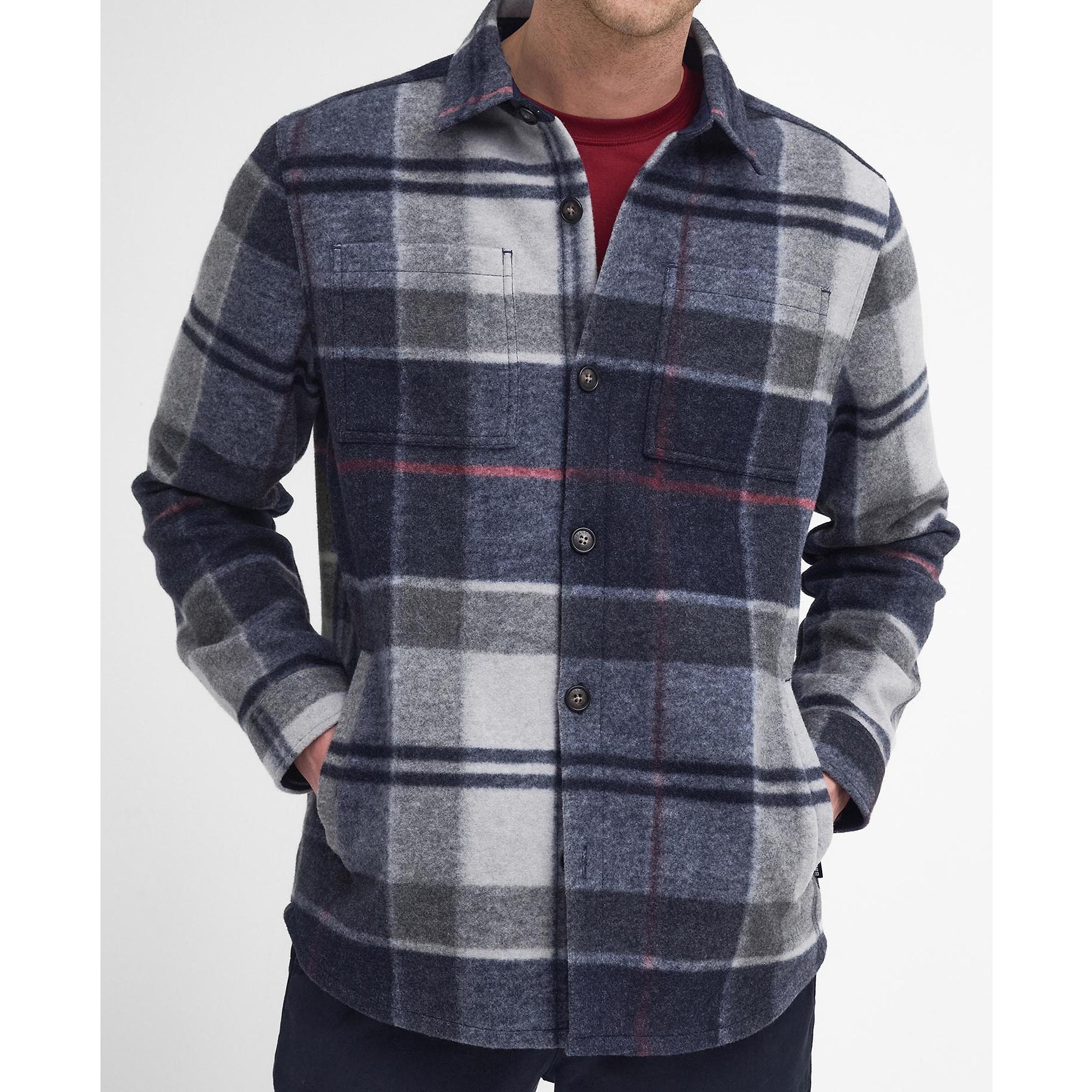 Product image 2 of 8 of Barbour Men's Chapter Check Overshirt - Blue Granite