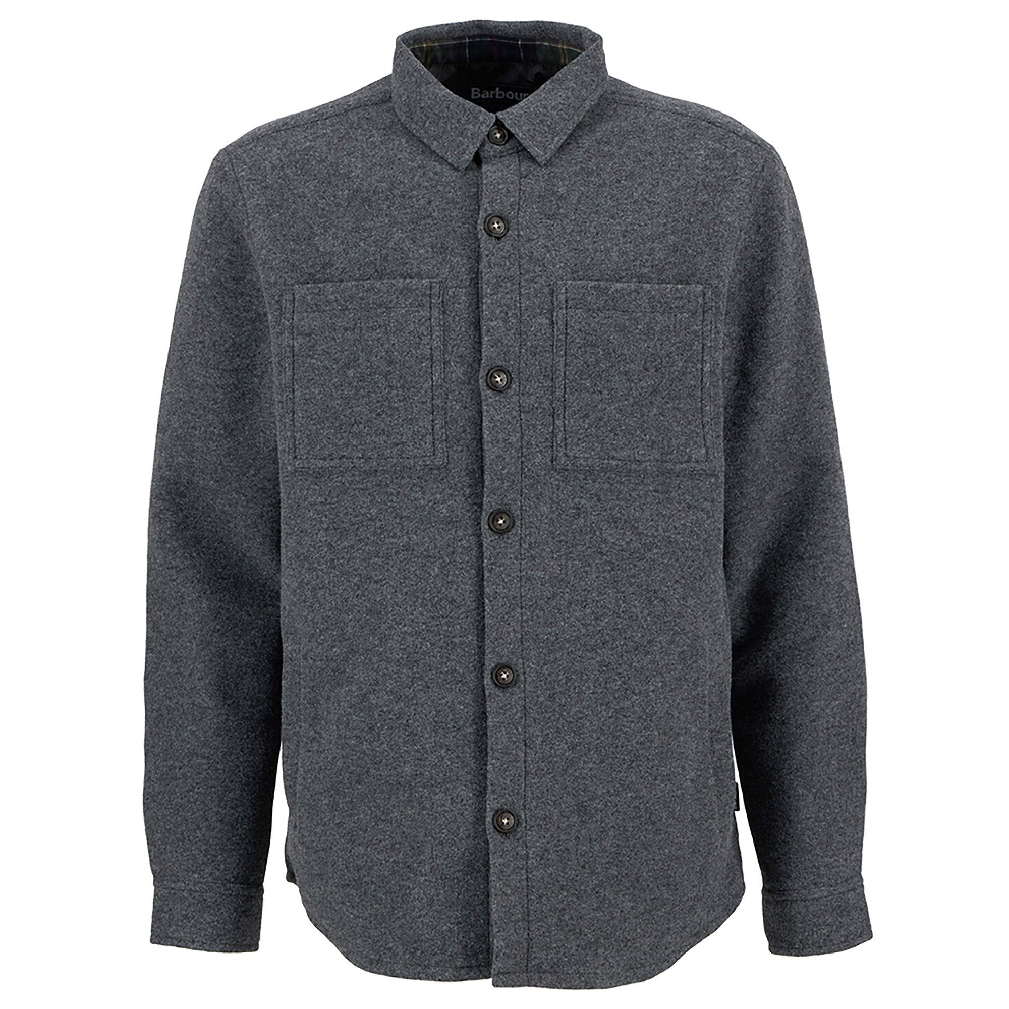 Product image 1 of 6 of Barbour Men's Marlow Tailored Wool Blend Overshirt - Dark Grey Marl