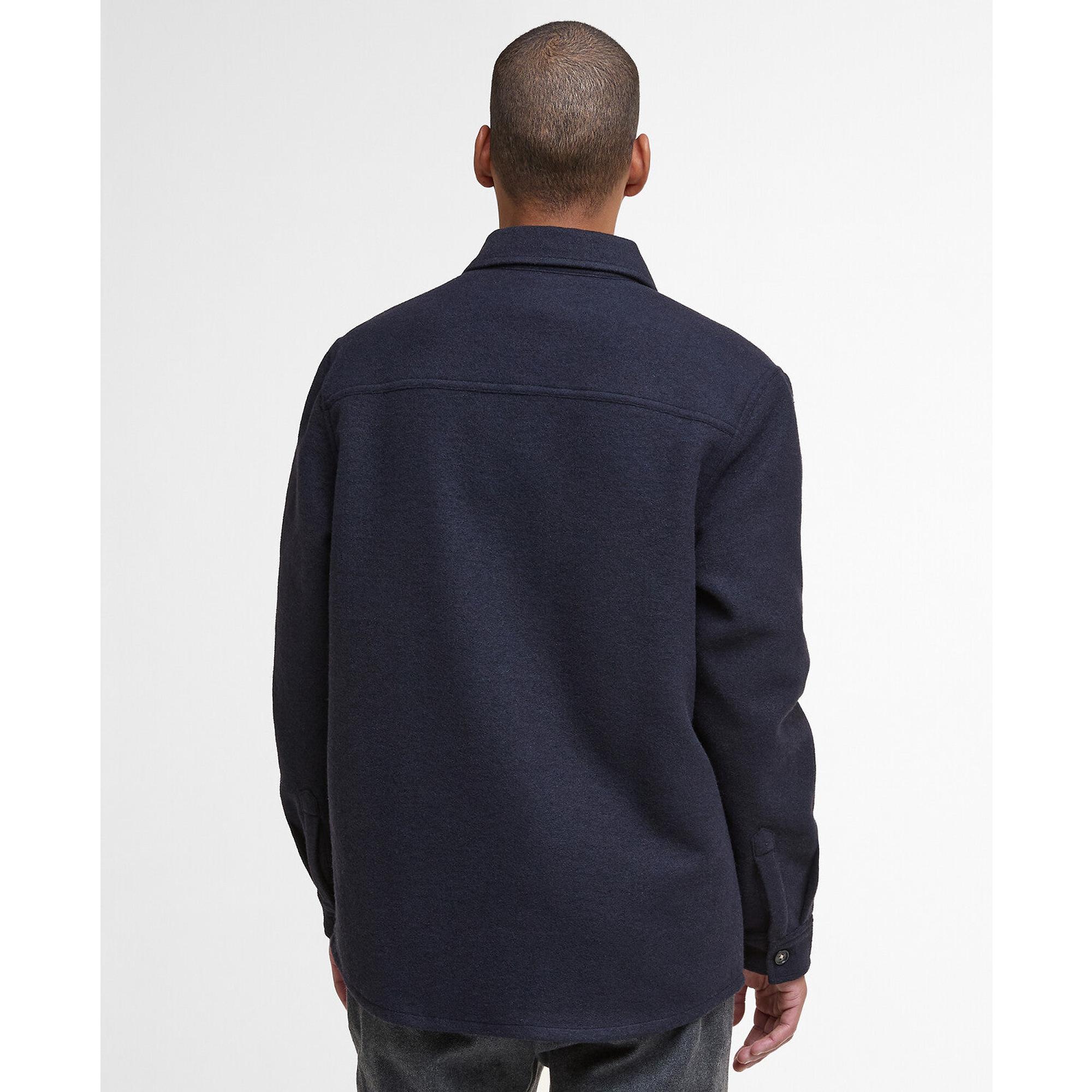 Product image 4 of 6 of Barbour Men's Marlow Tailored Wool Blend Overshirt - Navy Marl