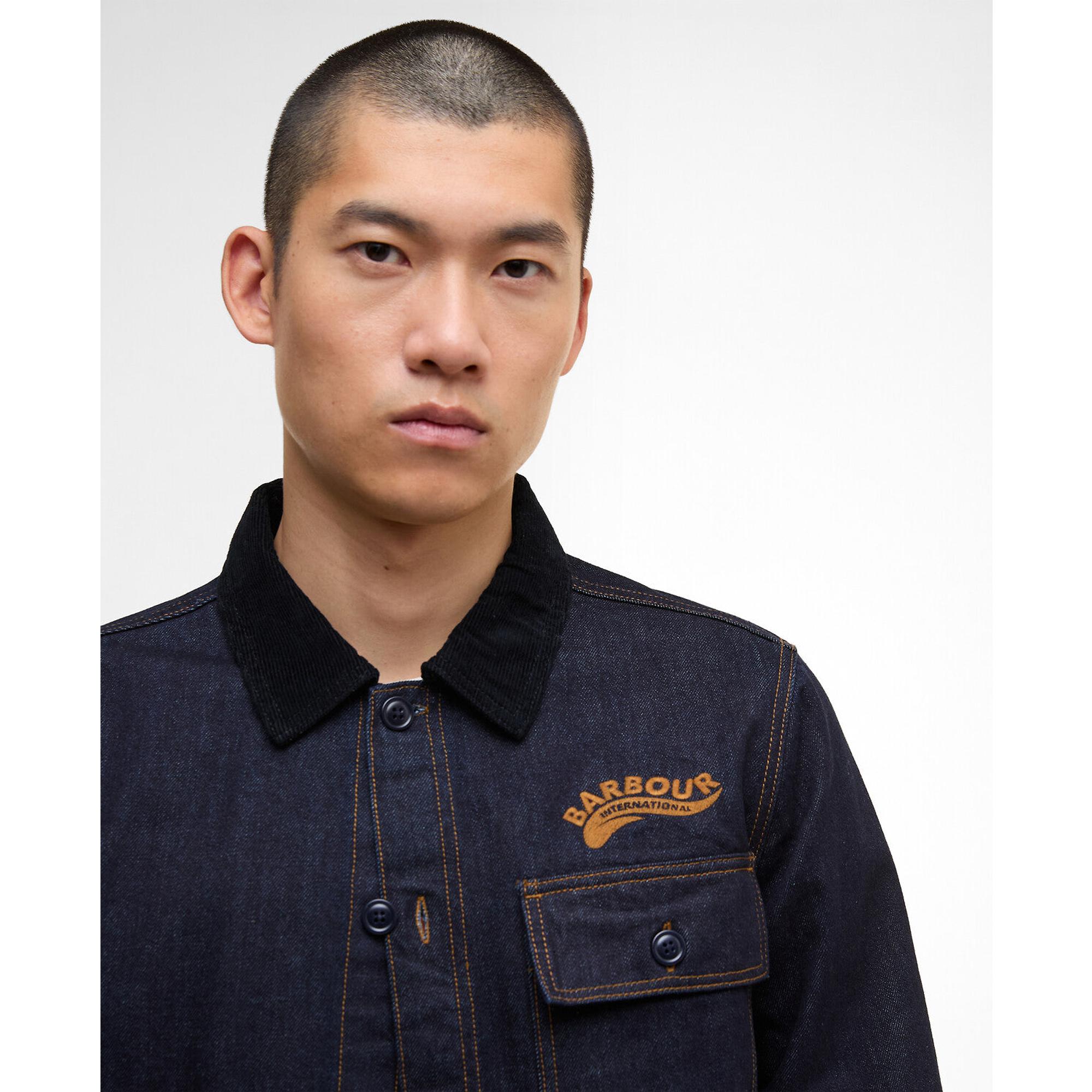 Product image 5 of 6 of Barbour International Men's Pitstop Denim Overshirt - Raw