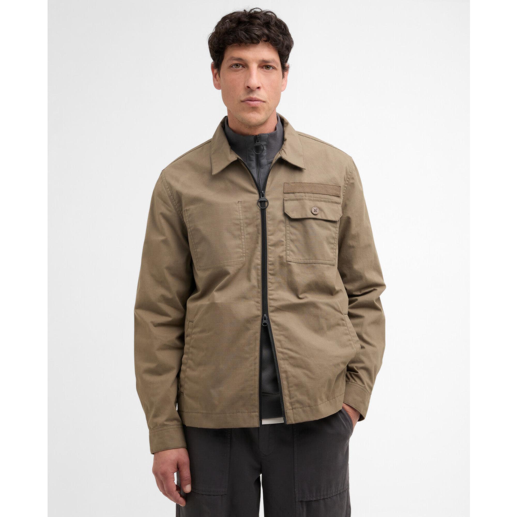 Product image 2 of 6 of Barbour Men's Crail Wax Ripstop Overshirt - Concrete