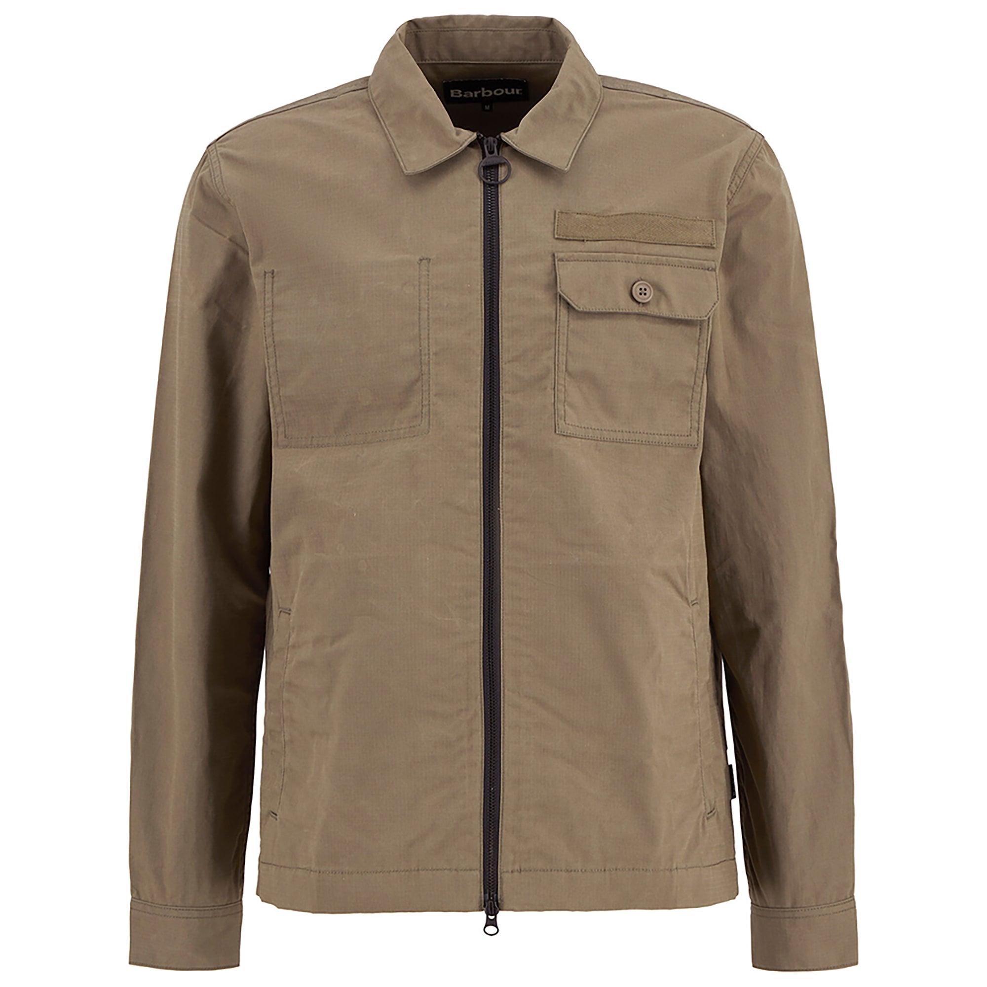 Product image 1 of 6 of Barbour Men's Crail Wax Ripstop Overshirt - Concrete