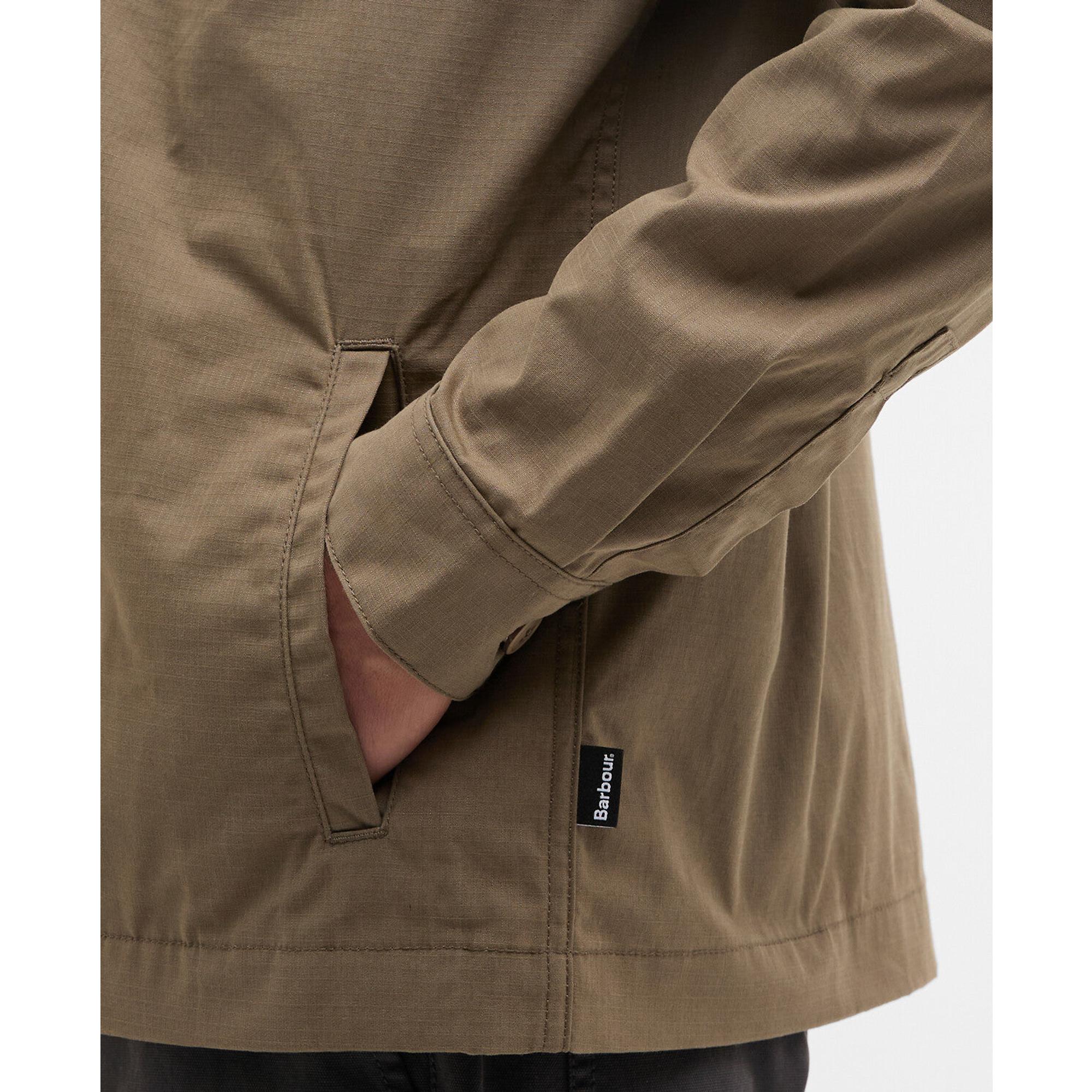 Product image 6 of 6 of Barbour Men's Crail Wax Ripstop Overshirt - Concrete