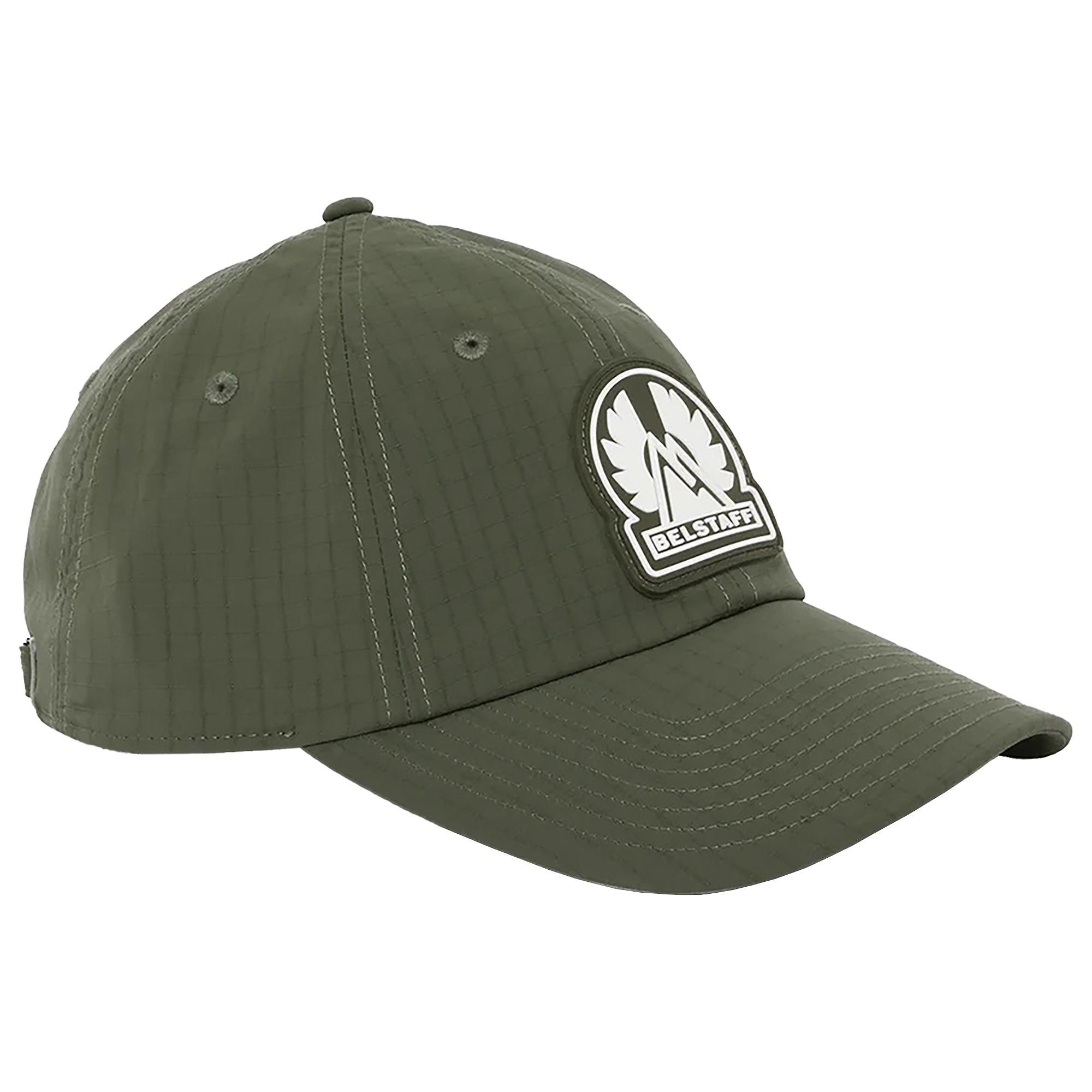 Product image 1 of 5 of Belstaff Compact Ripstop Mountain Logo Cap - Faded Olive
