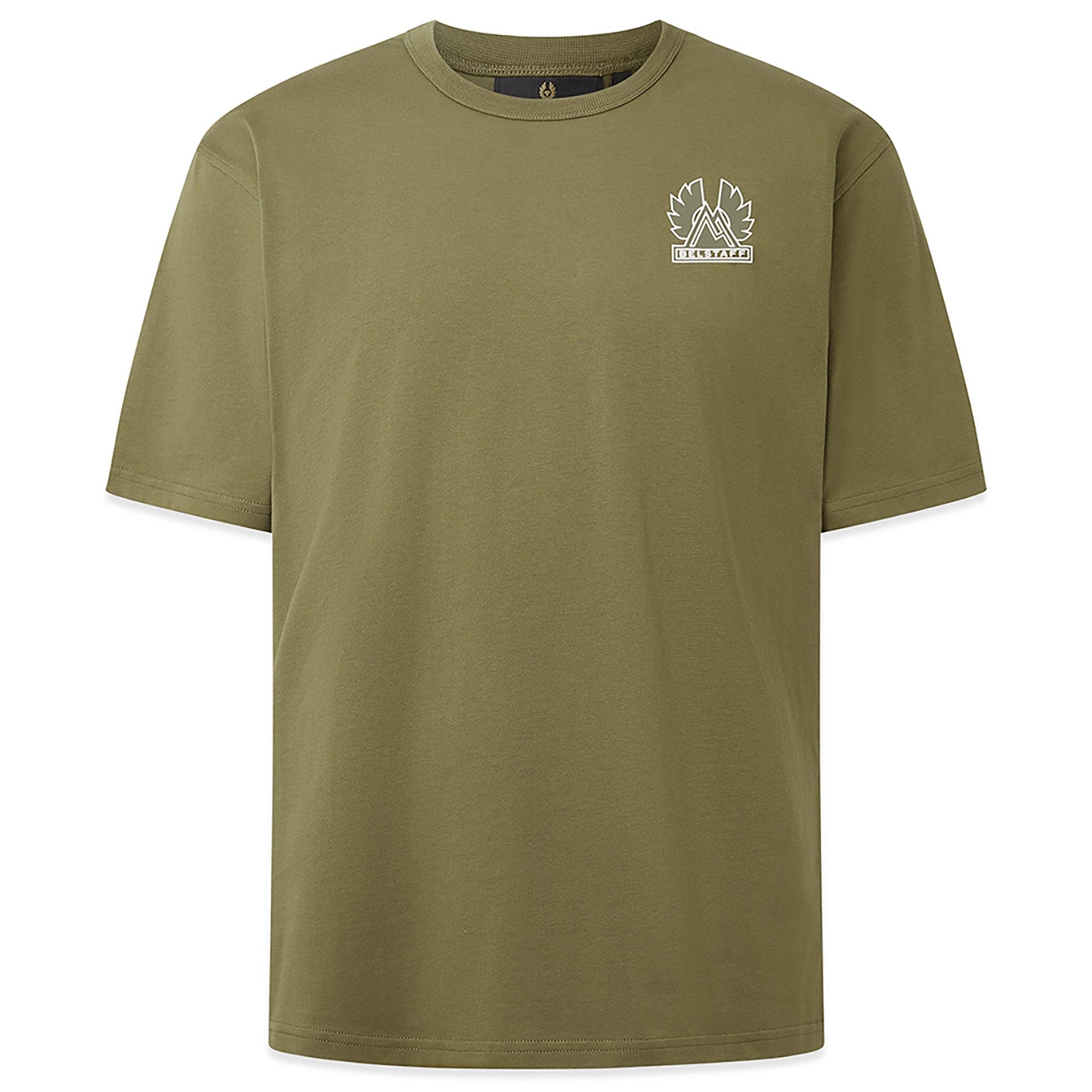 Product image 1 of 1 of Belstaff Men's Mountain Logo T-Shirt - True Olive