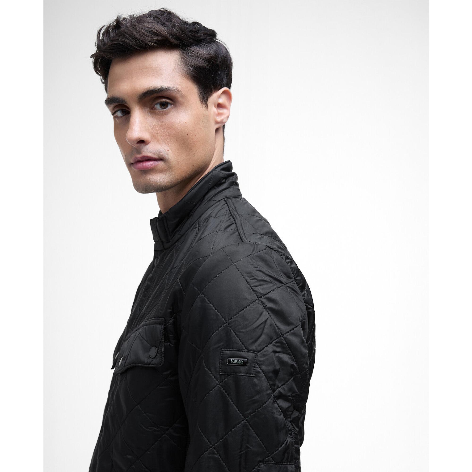 Product image 5 of 7 of Barbour International Men's Ariel Polarquilt Jacket - Black