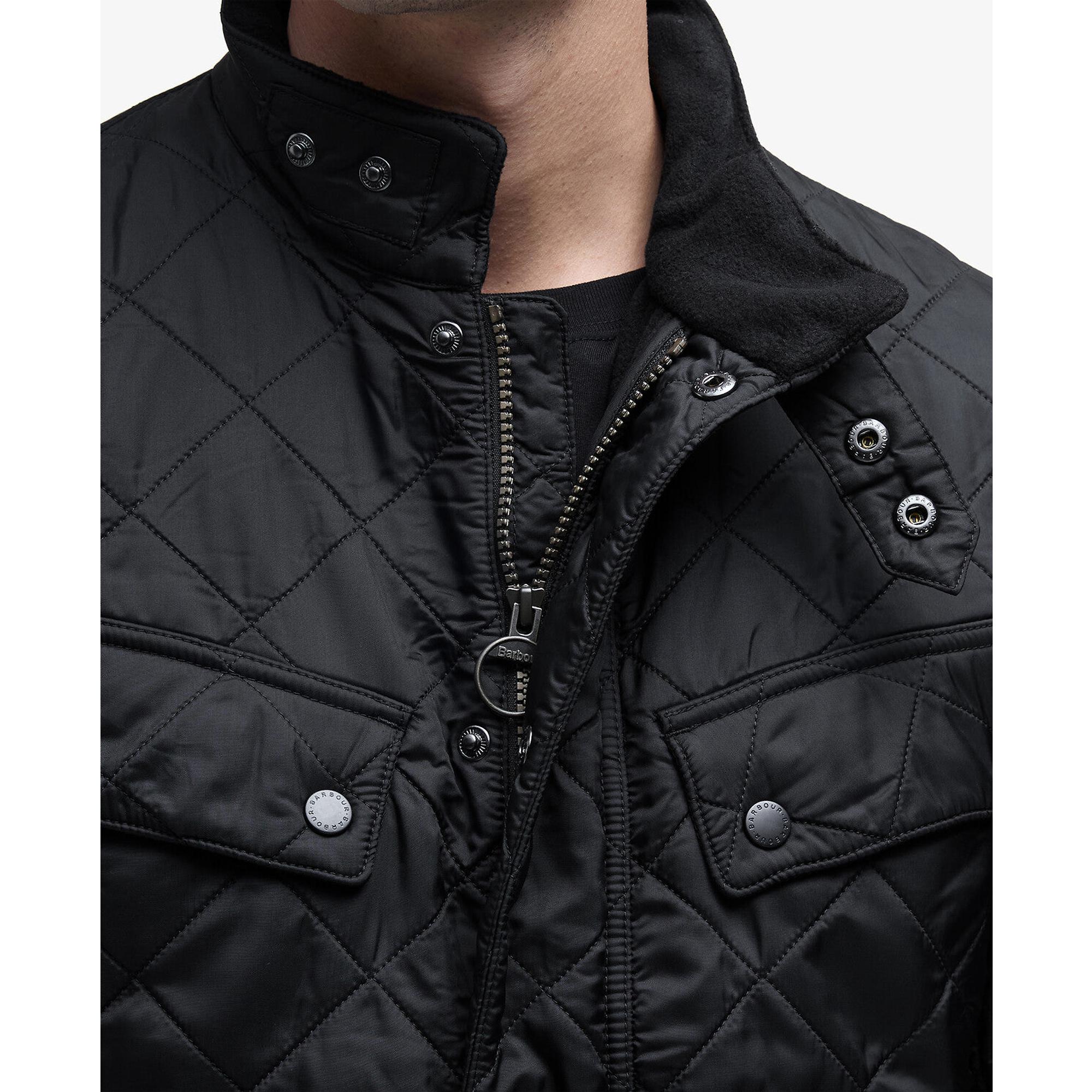 Product image 6 of 7 of Barbour International Men's Ariel Polarquilt Jacket - Black