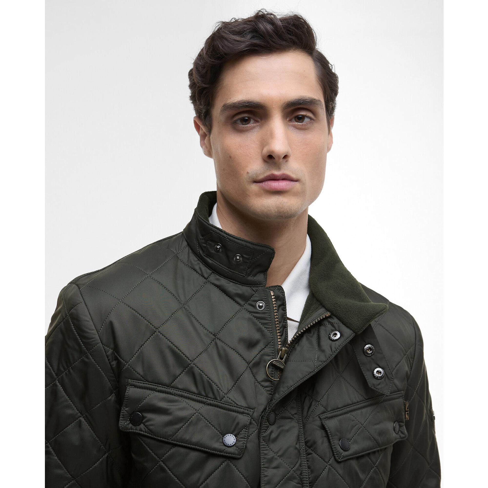 Product image 5 of 9 of Barbour International Men's Ariel Polarquilt Jacket - Sage