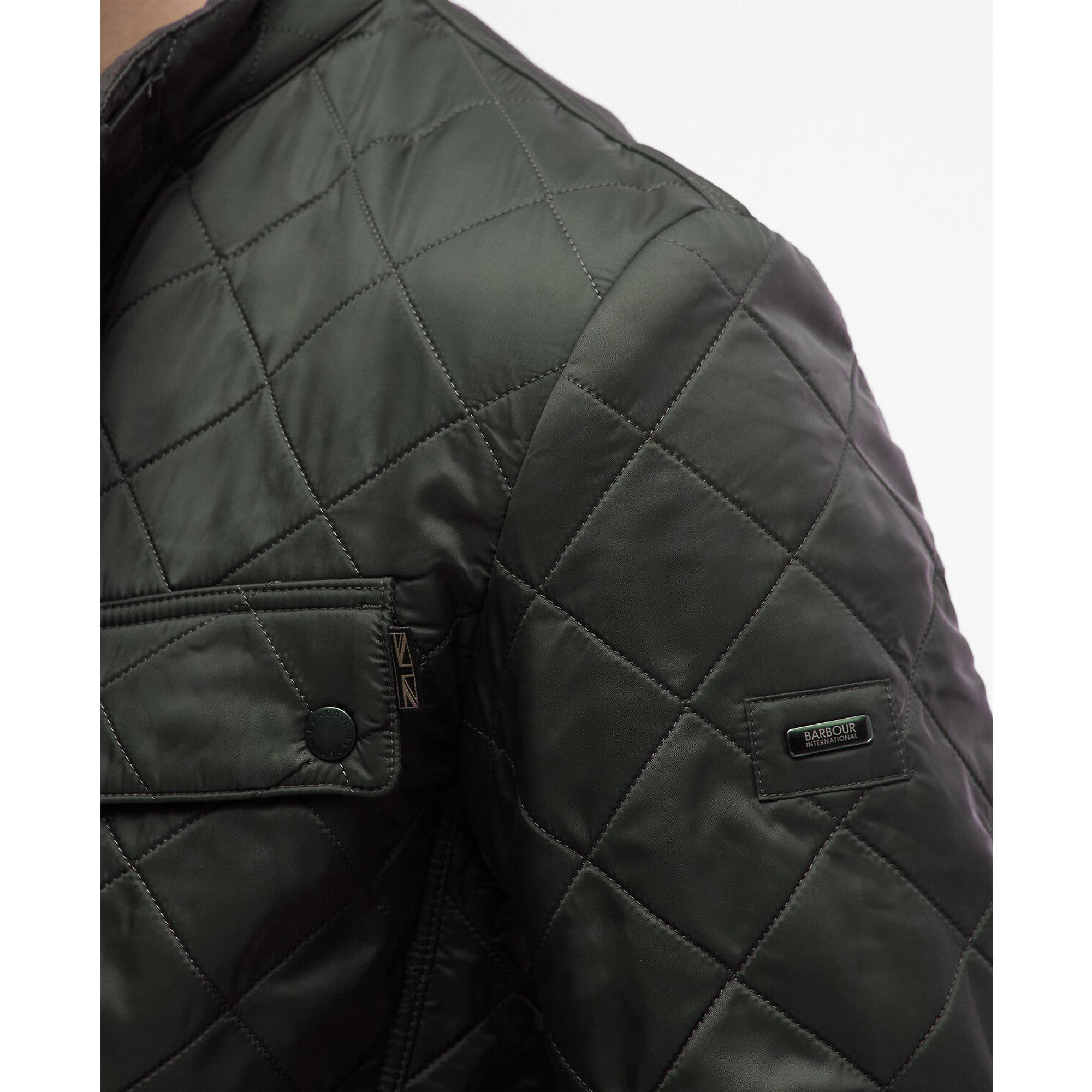 Product image 7 of 9 of Barbour International Men's Ariel Polarquilt Jacket - Sage