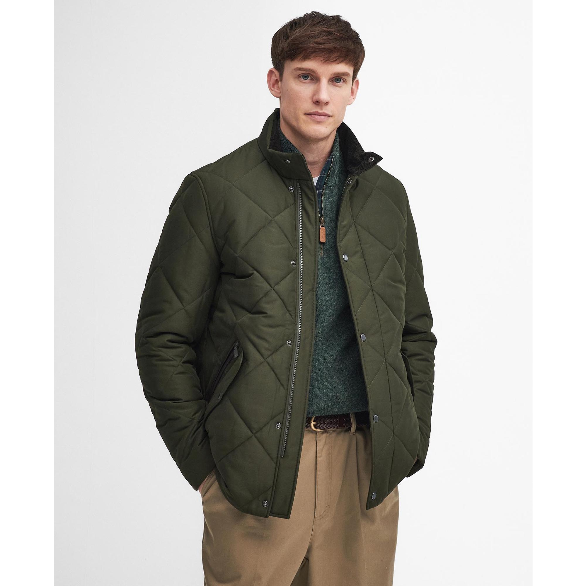 Product image 3 of 11 of Barbour Men's Winter Chelsea Quilted Jacket - Sage/Greenloch Tartan
